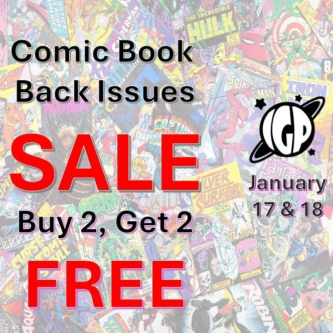 Our comic book sale starts today (this weekend only). All top table back issues and 50 cent books are buy 2, get 2 FREE. Also, our Movie sale continues at Buy 1, get one Free (no end date). Hope to see you soon! #lakelandflorida
