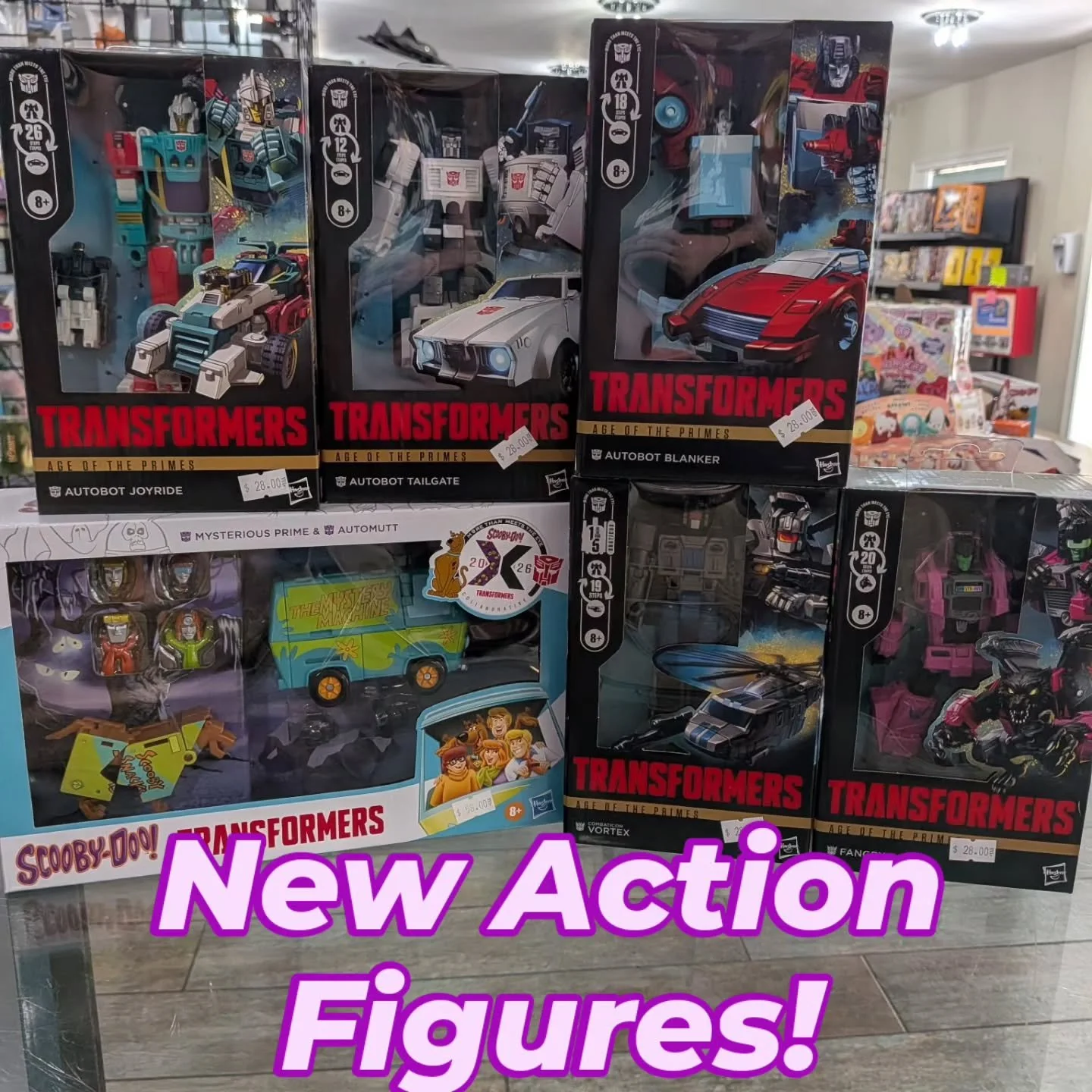 Check out the newest action figures to hit the shelves!!!