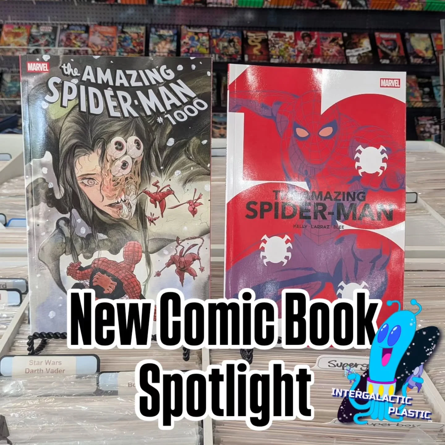 New Comic Book Spotlight.  Featuring Amazing Spider-man 1000. These books are available today!