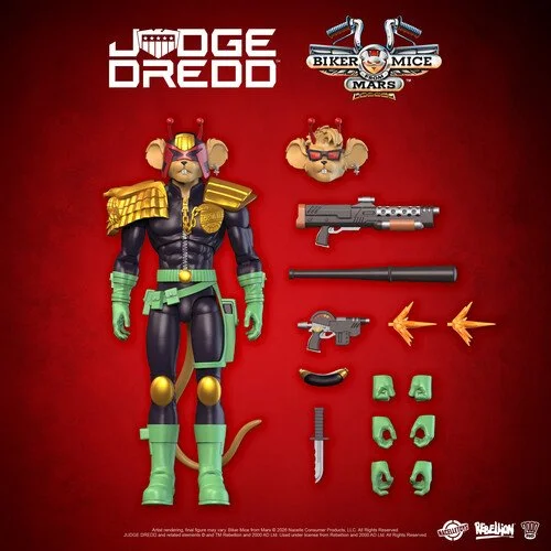 Judge Dredd X Biker Mice From Mars - Judge Throttle Action Figure