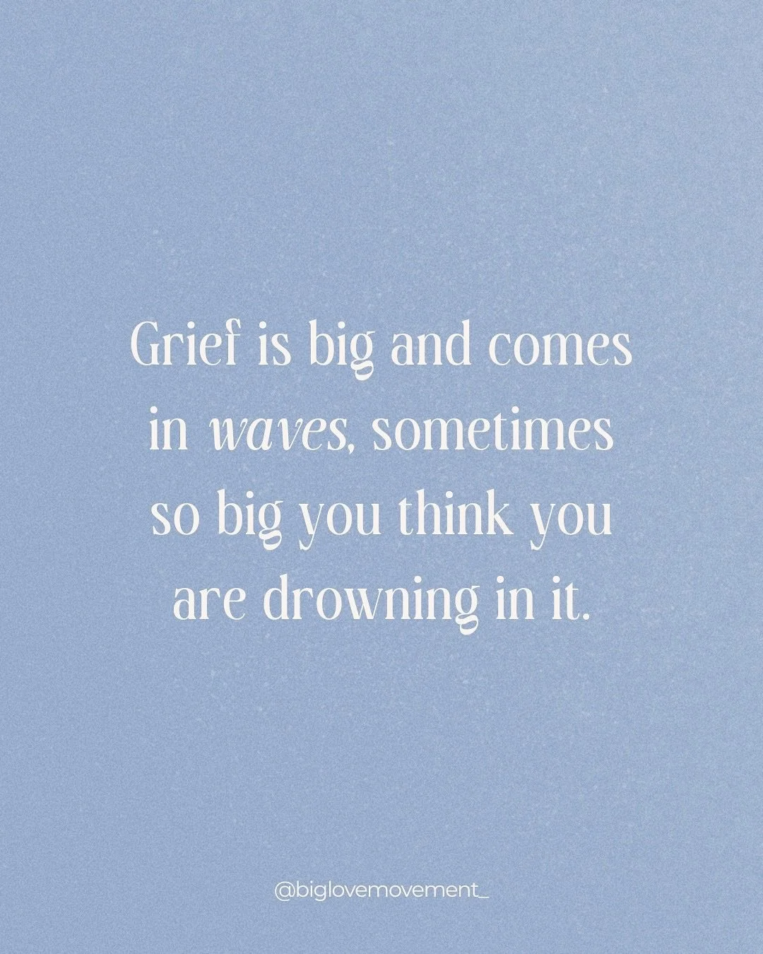 Grief is a mixed bag of emotions that come in waves. It can knock you off your feet and shatter you into pieces. I know this because I&rsquo;ve felt and still feel it. 
⠀⠀⠀⠀⠀⠀⠀⠀⠀
It&rsquo;s changed over the years&mdash;the ground becomes steady under