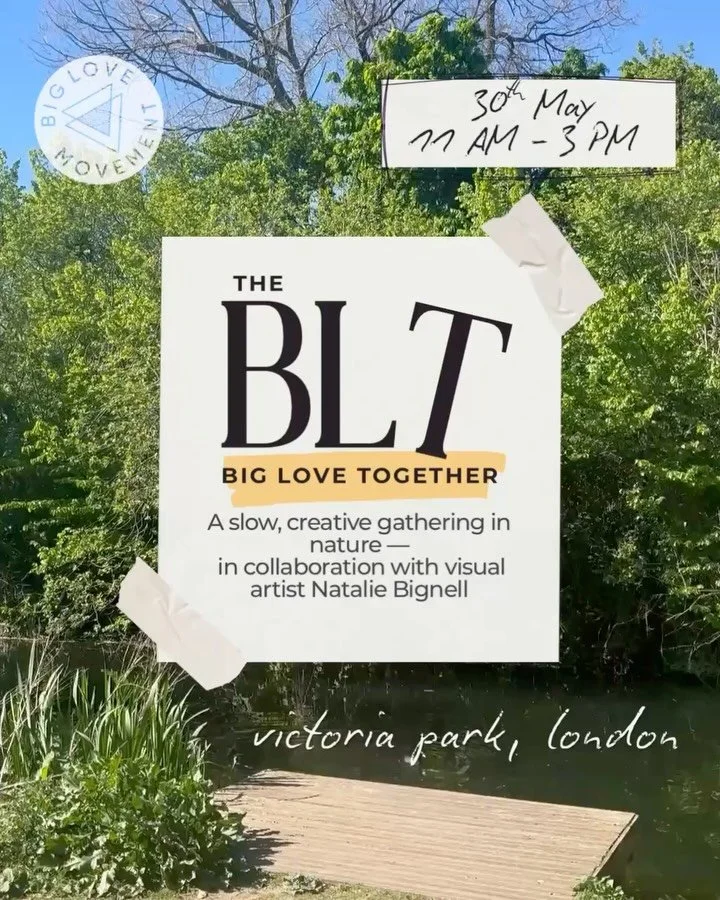 This is the first time we&rsquo;re doing this&hellip;

A collaborative, community gathering bringing together everything that forms the essence of Big Love &mdash;
nervous system support, somatic practice, creativity, connection, and time spent toget