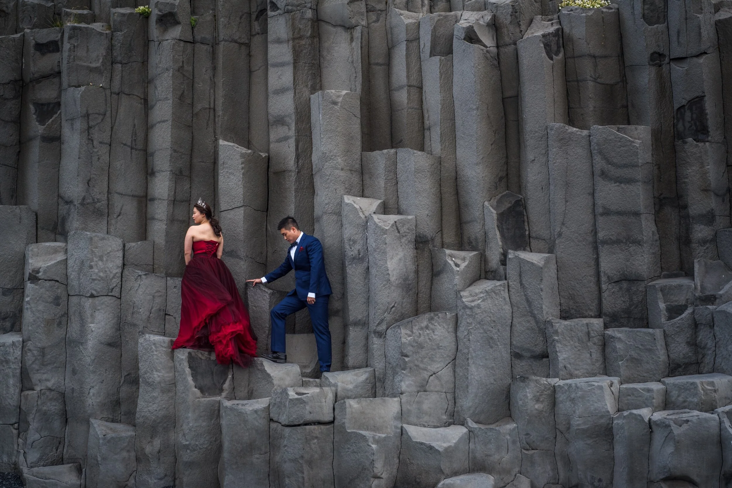 Climbing High, Reynisfjara, Iceland 