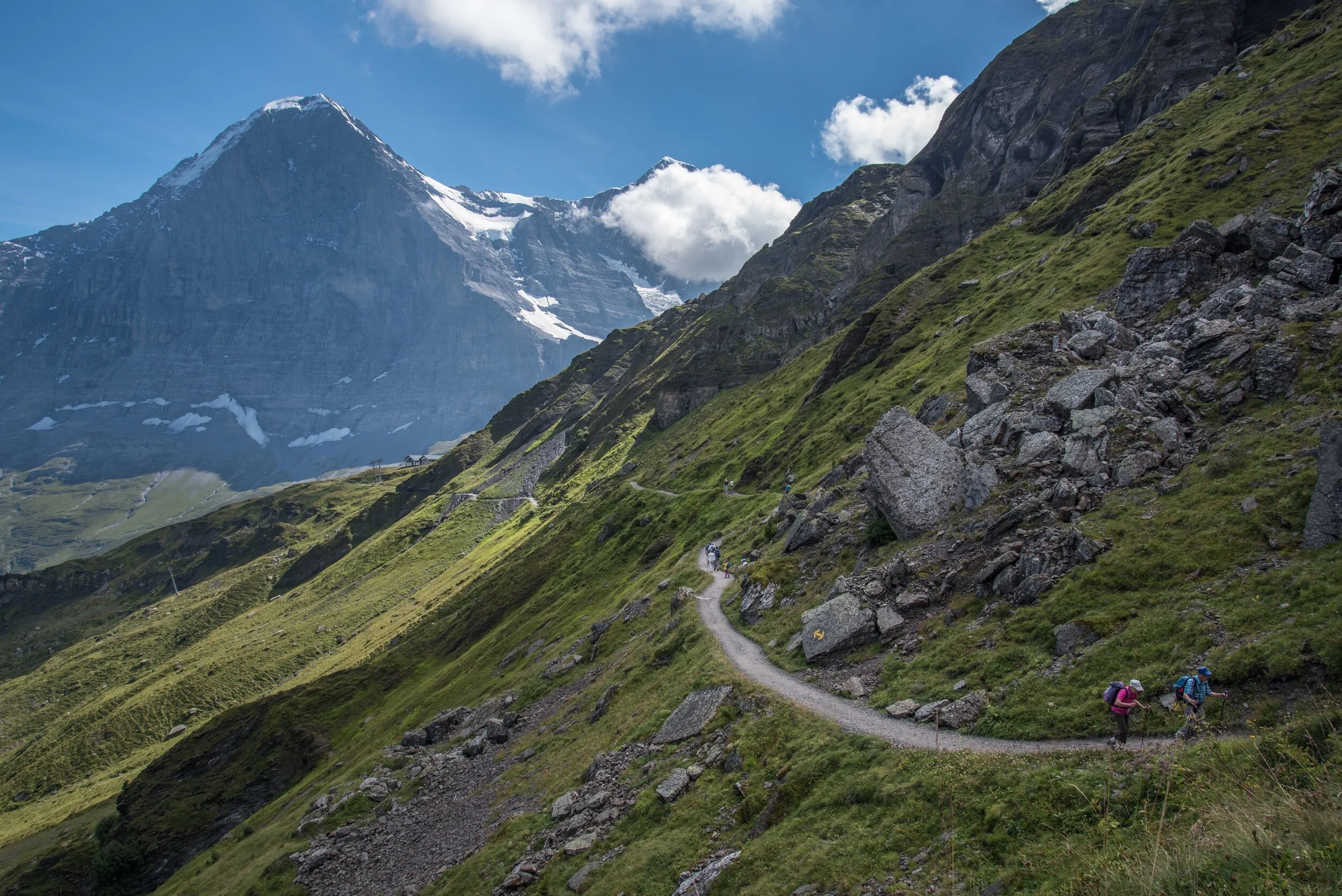 North face of Eiger Mountain, Switzerland 