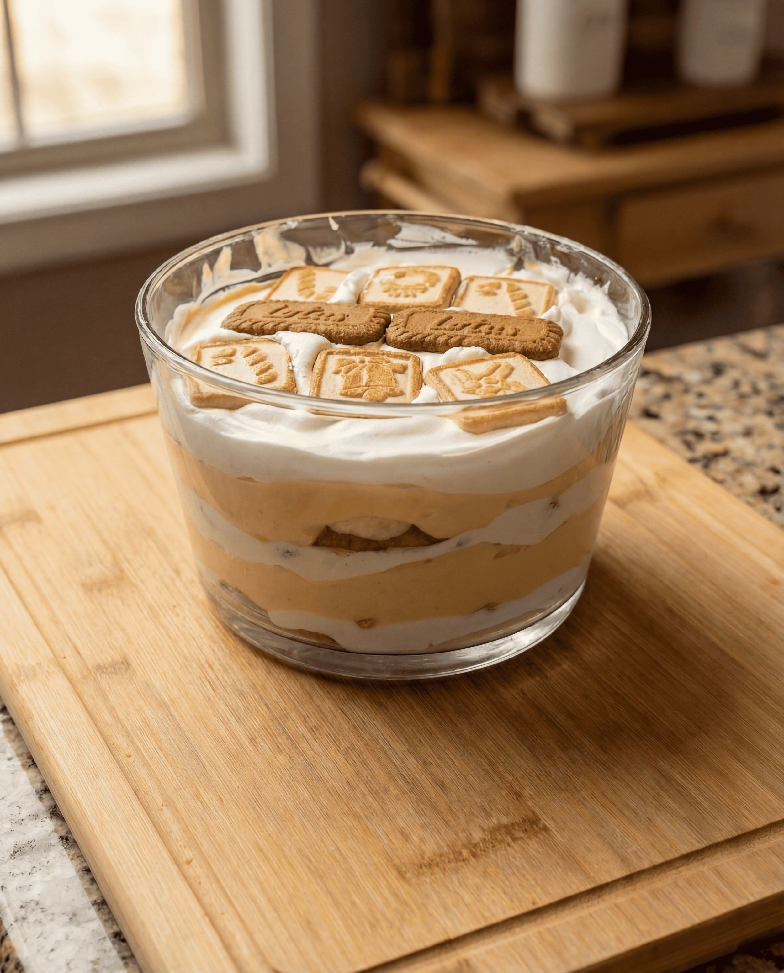 Biscoff Chessman Cookie Banana Pudding 
