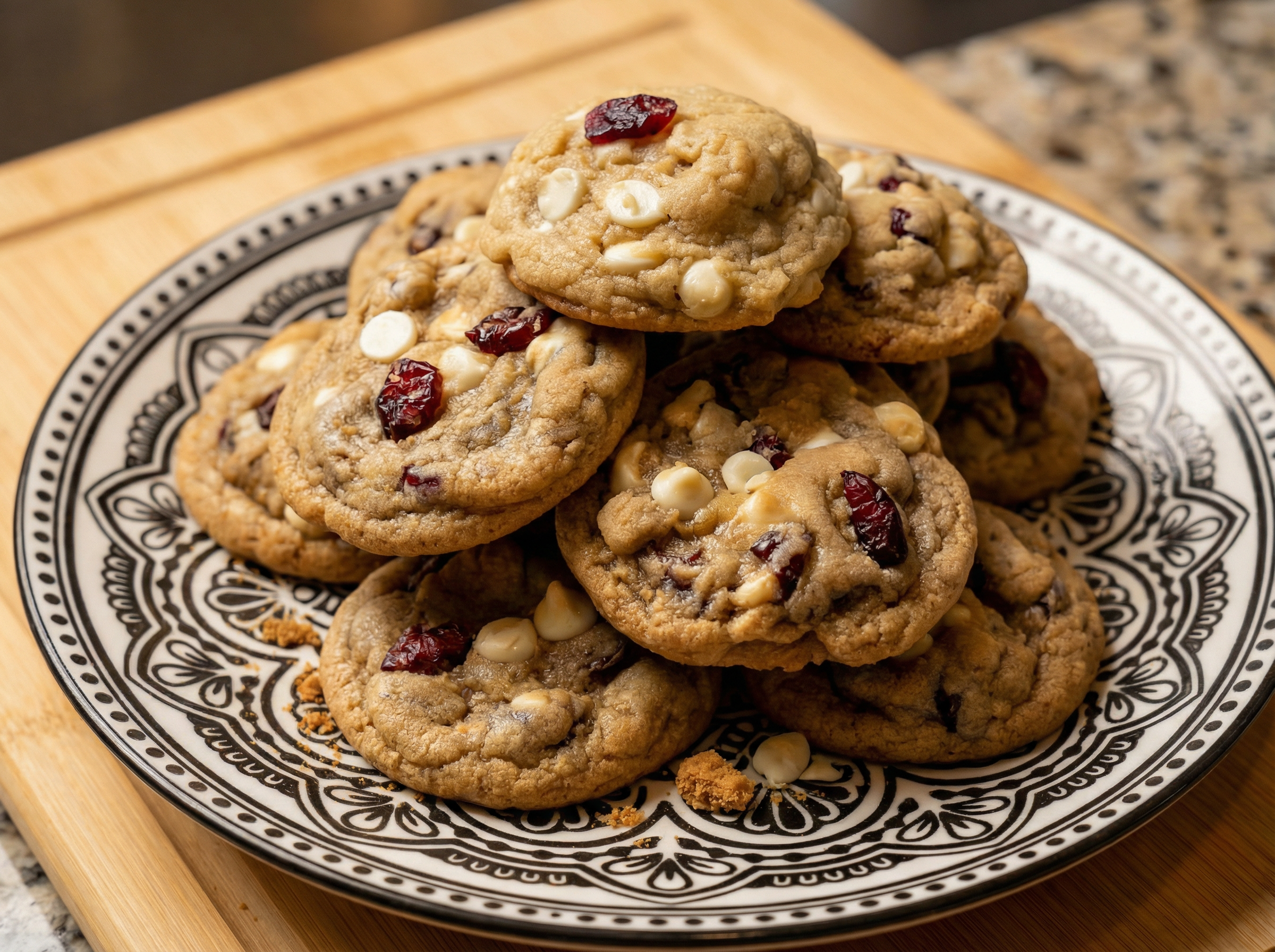 White Chocolate Chip Cranberry Cookies