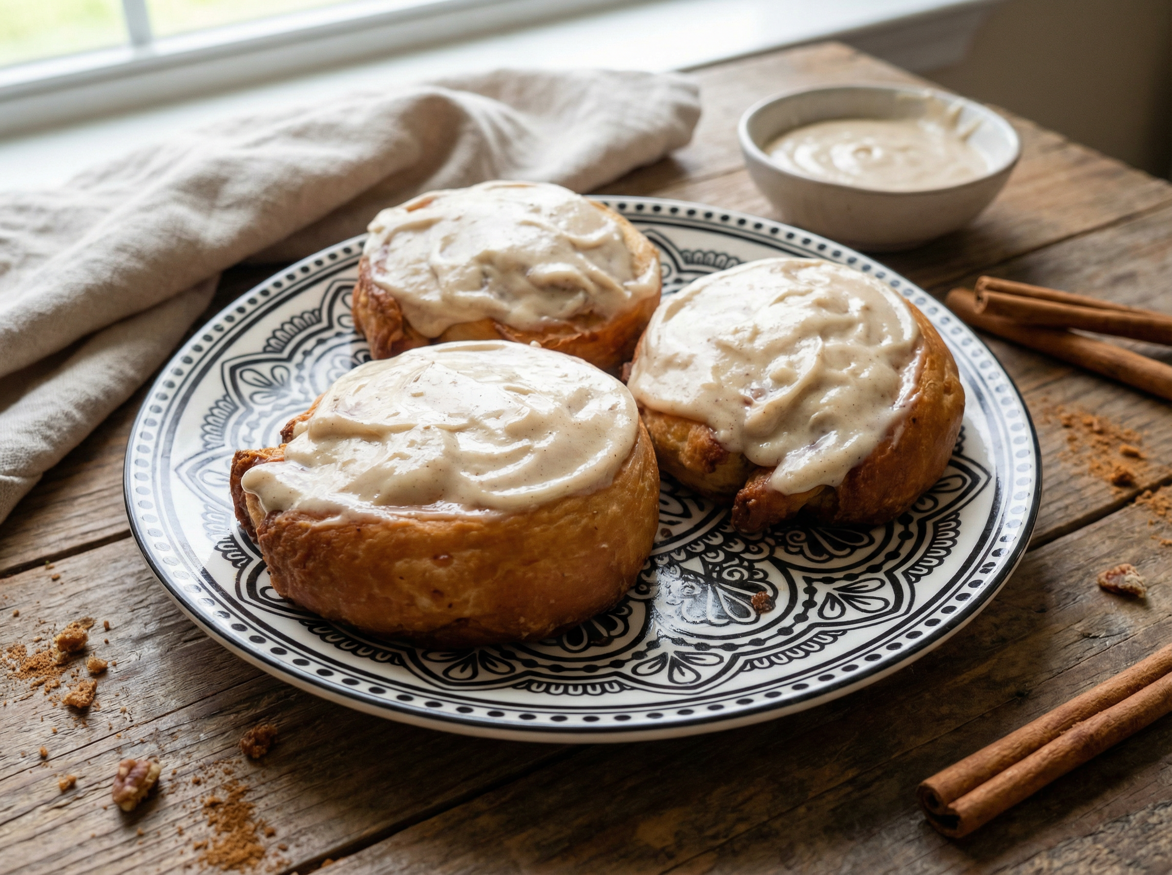  Brown Butter Cinnamon Roll Doughnuts  