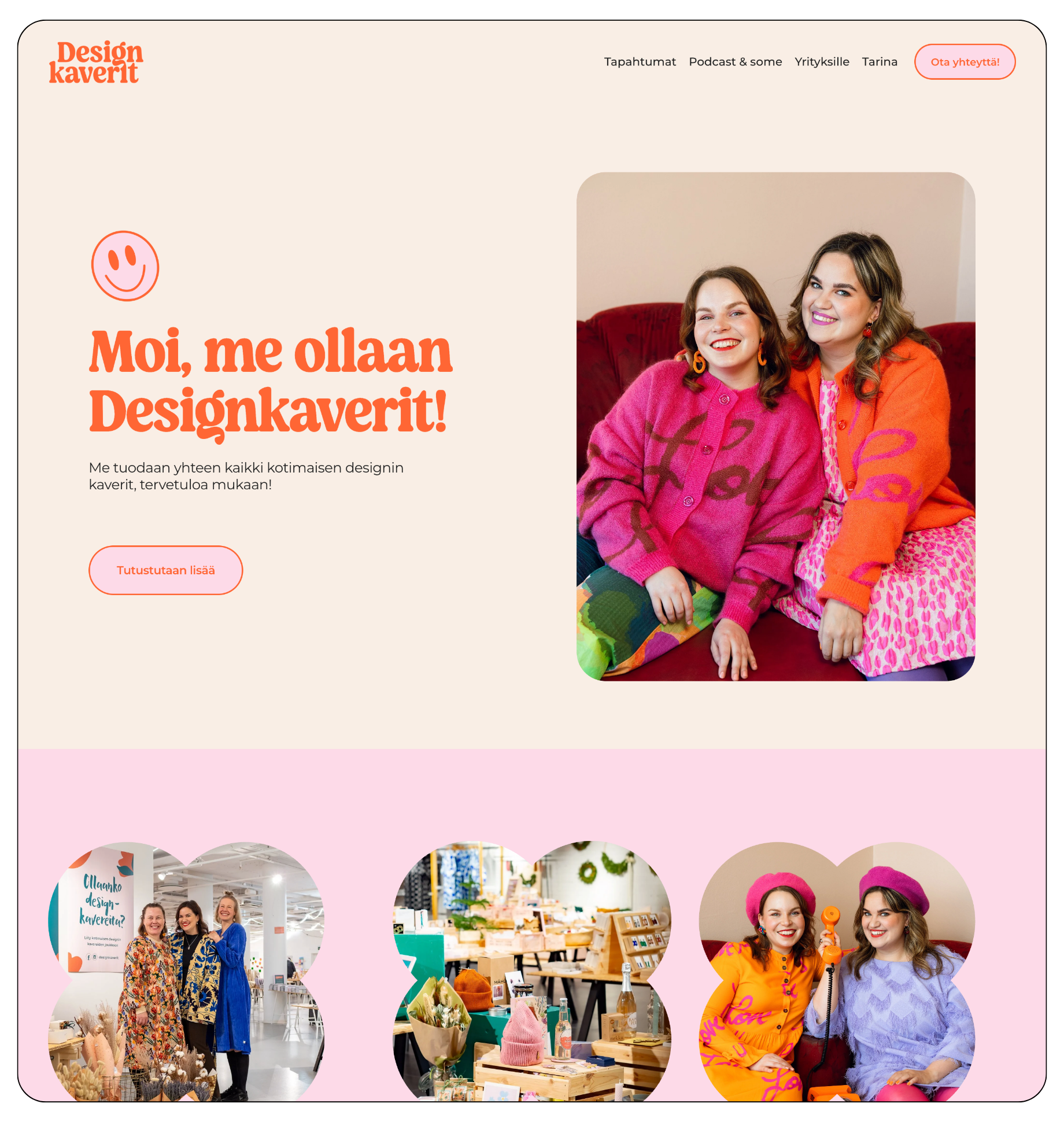Designkaverit.fi nettisivut