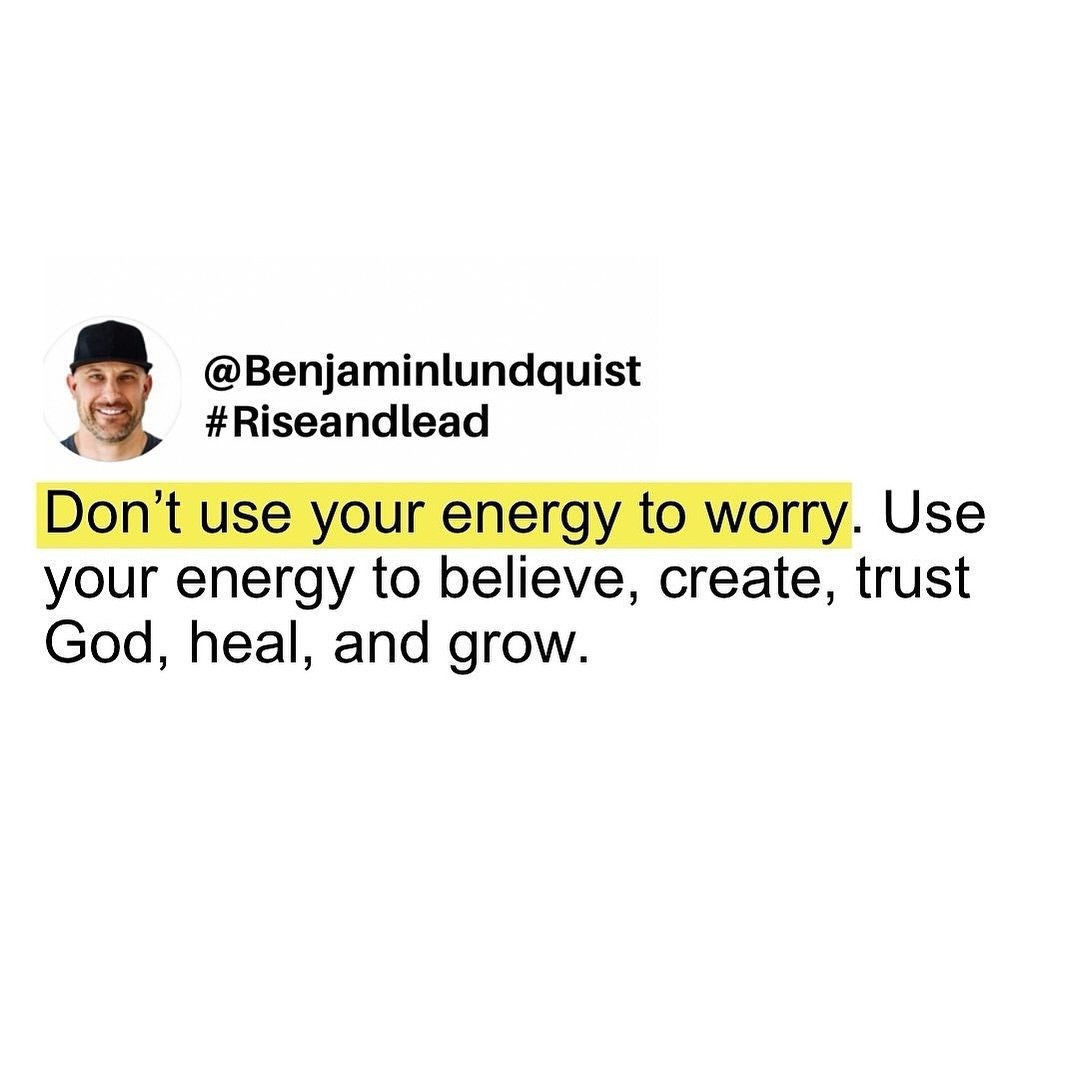 Type &ldquo;amen&rdquo;, save, and share. For me, when I am building and growing I worry less. There is something about taking the energy of worry and redirecting it to something that betters you, your family, and those around you. Believe it or not,