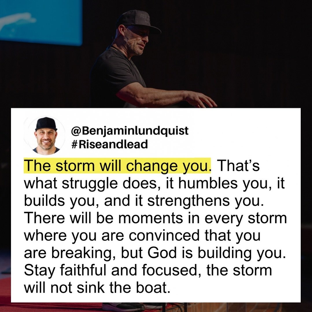 Type &ldquo;amen&rdquo; if this was for you. Don&rsquo;t jump ship, the boat won&rsquo;t sink. 🙏🏽
-
@BenjaminLundquist #riseandlead ⁣⁣#motivation #inspiration #inspirationalquotes #god #faith #words #wordstoliveby