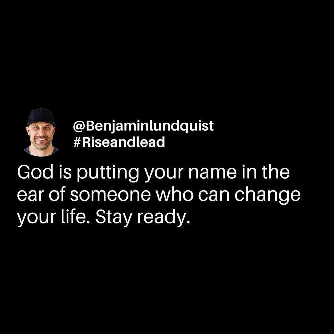 Type &ldquo;Amen&rdquo; below. Believe that it can happen and stay ready. Also, pay attention to the names. God puts on your heart. You may be the answer to their prayer. Save and share, someone needs this message. 🙏🏽
-
@Benjaminlundquist #Riseandl