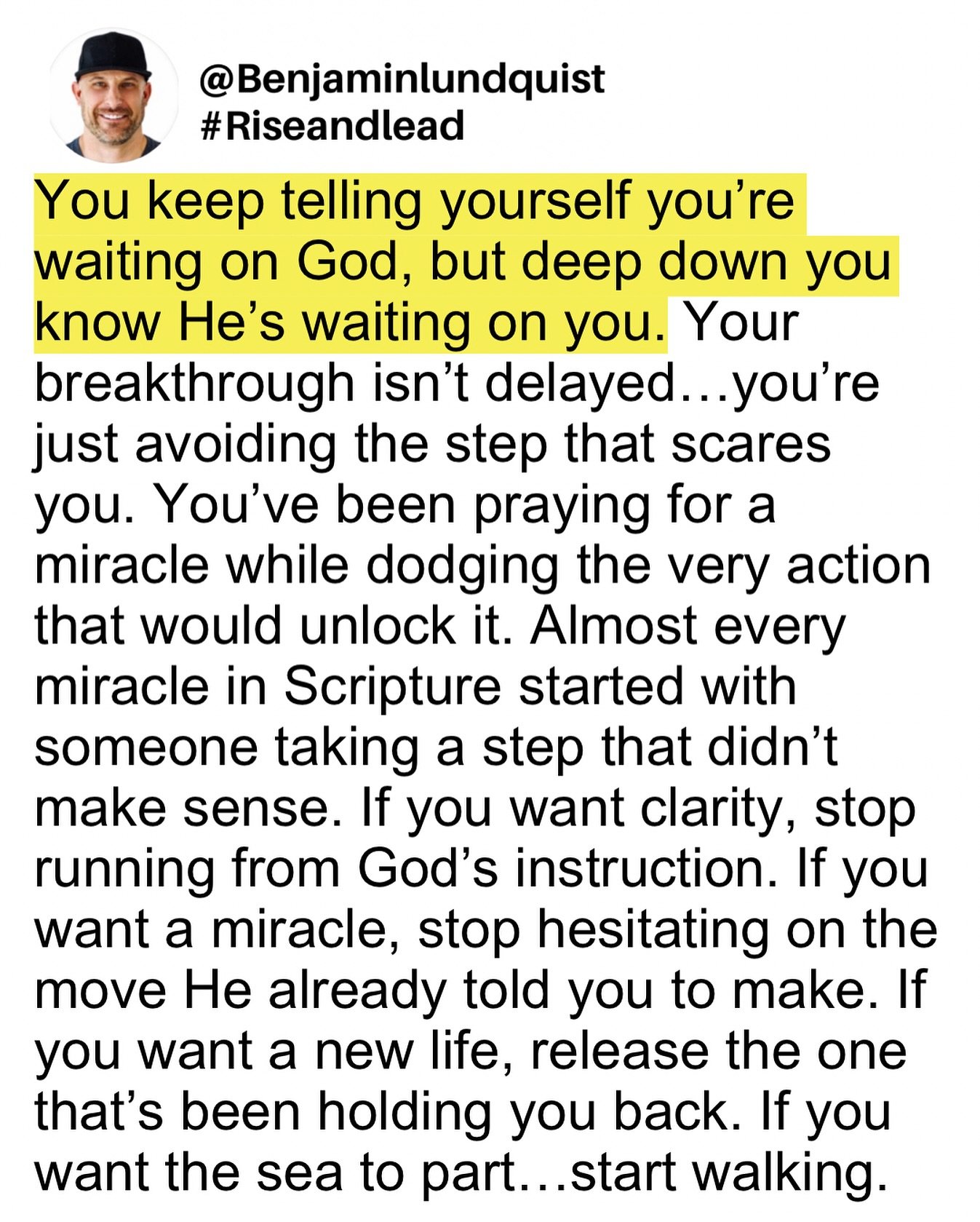 Type &ldquo;amen&rdquo; below and share to encourage someone else. Breakthrough comes when faith turns into movement, and God is inviting you to take that step you&rsquo;ve been avoiding. Scripture shows again and again that miracles follow obedience