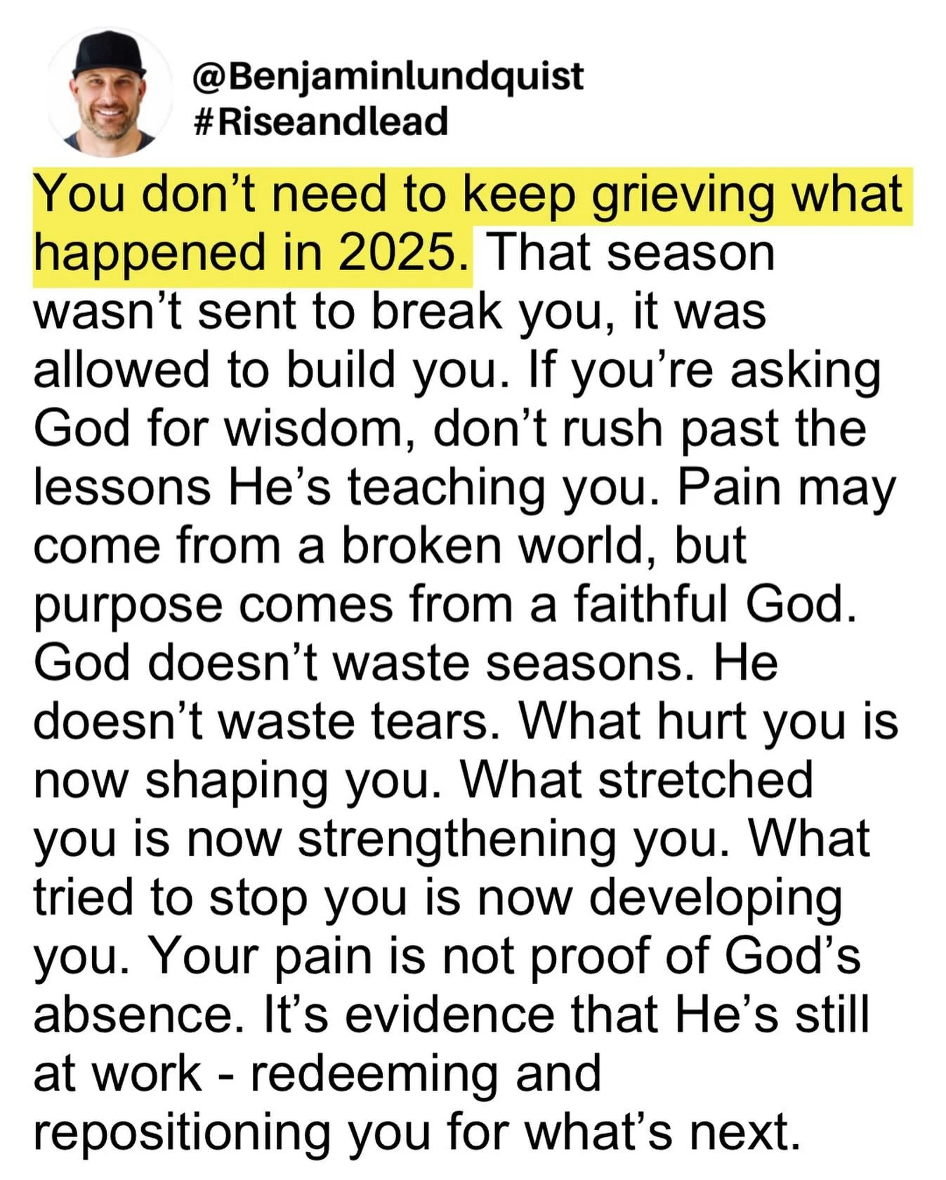 Type &ldquo;amen&rdquo; below and share this post to encourage someone else. Stop replaying what hurt you and start receiving what God is teaching you. He is faithful to redeem every season, refine your heart, and bring purpose out of pain. Nothing y