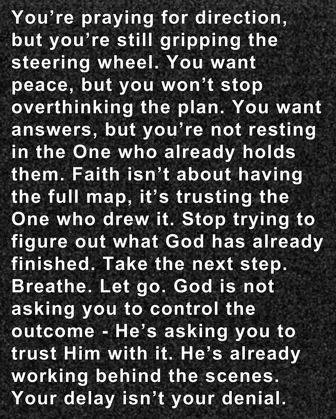 Type &ldquo;amen&rdquo; below and share to encourage someone else. Stop calling it a setback when it&rsquo;s really setup. God isn&rsquo;t late, He&rsquo;s aligning. He&rsquo;s building strength in the silence, character in the waiting, and faith in 
