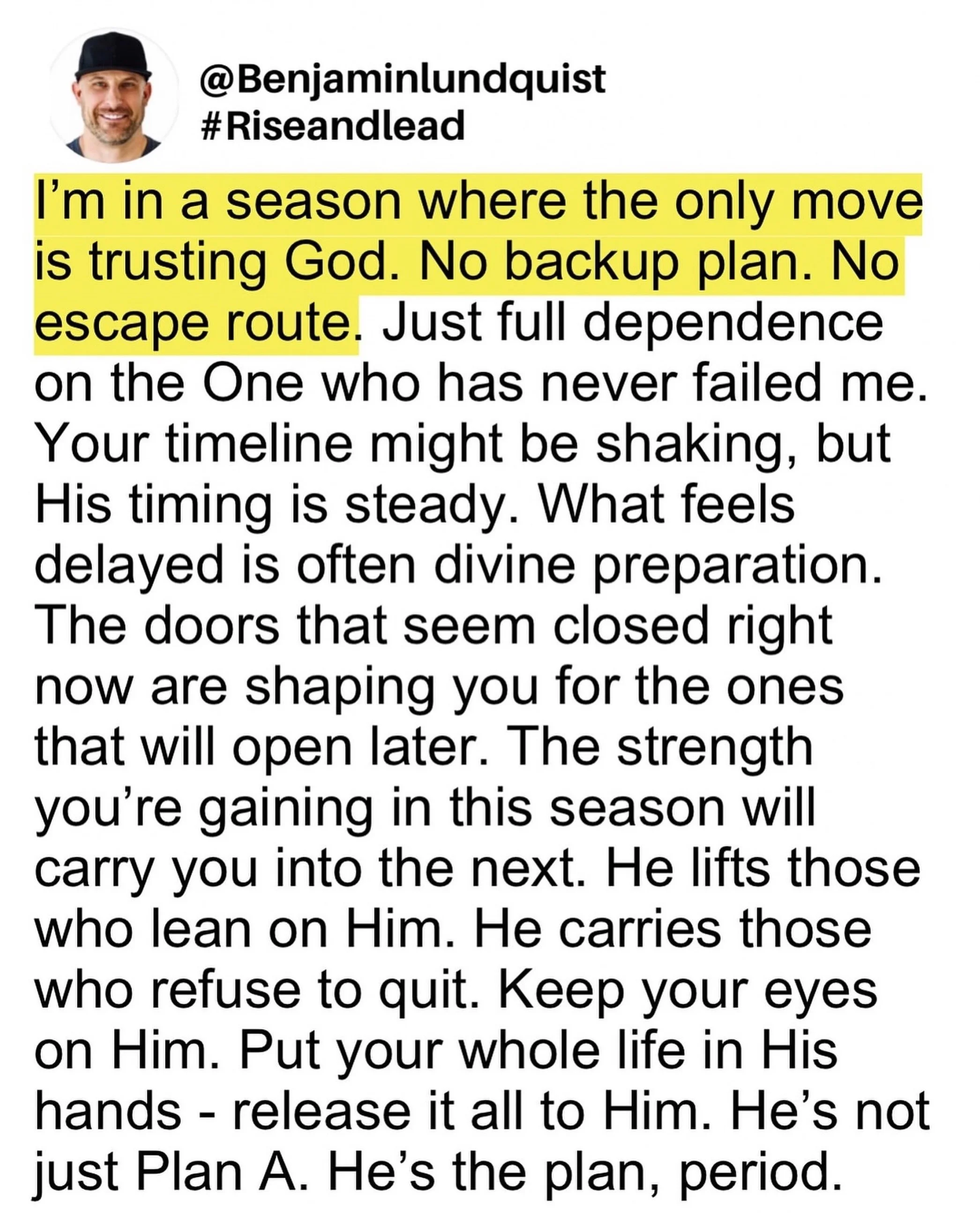 Type &ldquo;amen&rdquo; below and share to encourage someone else. When you find yourself in a season where trusting God is your only option, remember you are standing in the same place Abraham stood when God told him to leave everything familiar and