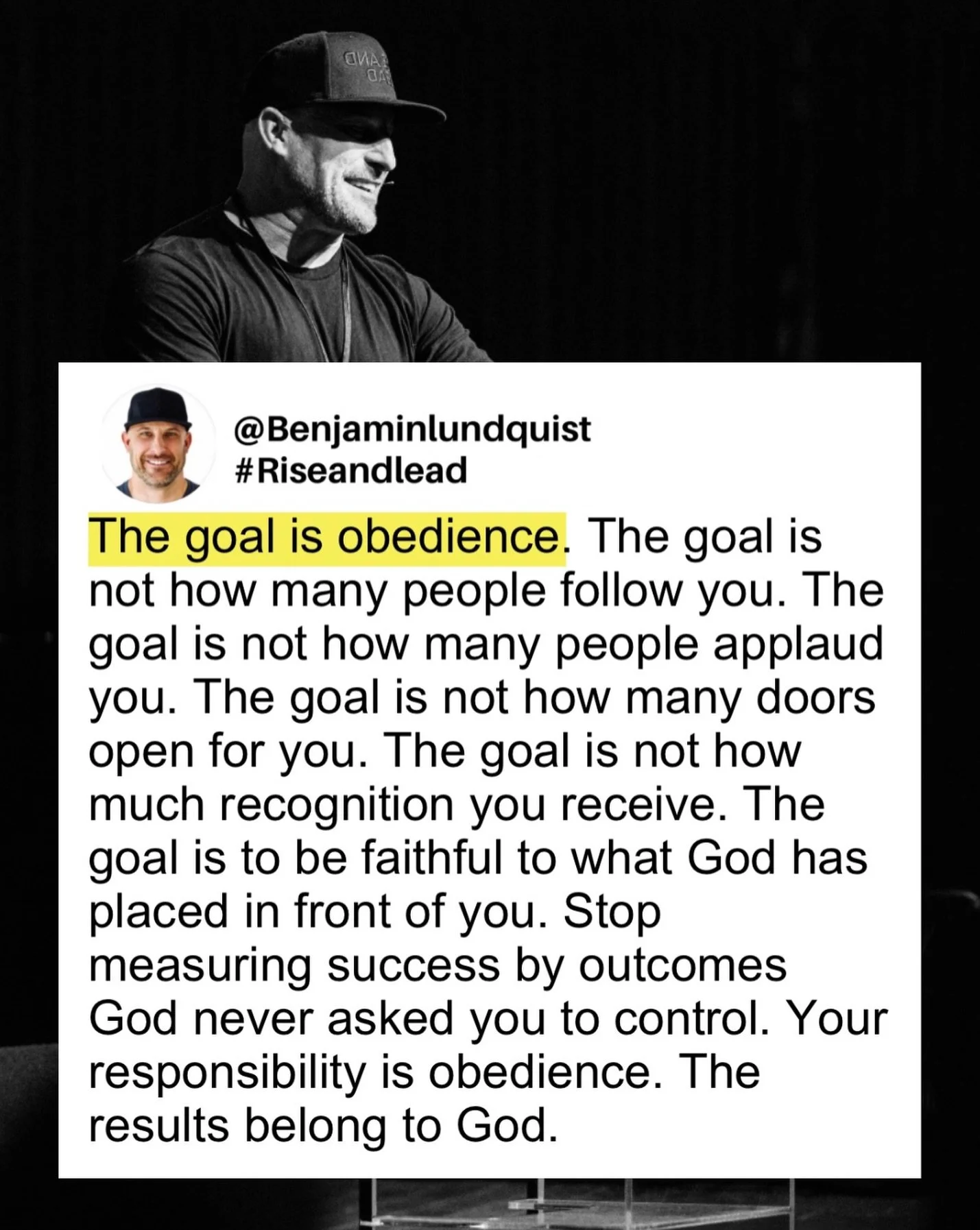 Some of you are exhausting yourselves trying to produce results God never asked you to carry. You&rsquo;re measuring your calling by numbers, your impact by applause, and your worth by how many doors open. But what if you&rsquo;ve been measuring succ