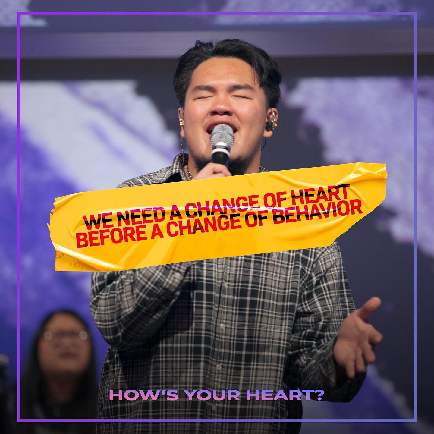 Change your hearts before changing your behavior 🗣 
&bull;
&bull;
&bull;
&bull;
Last day to register for tomorrow&rsquo;s service! Link is in bio 🤍