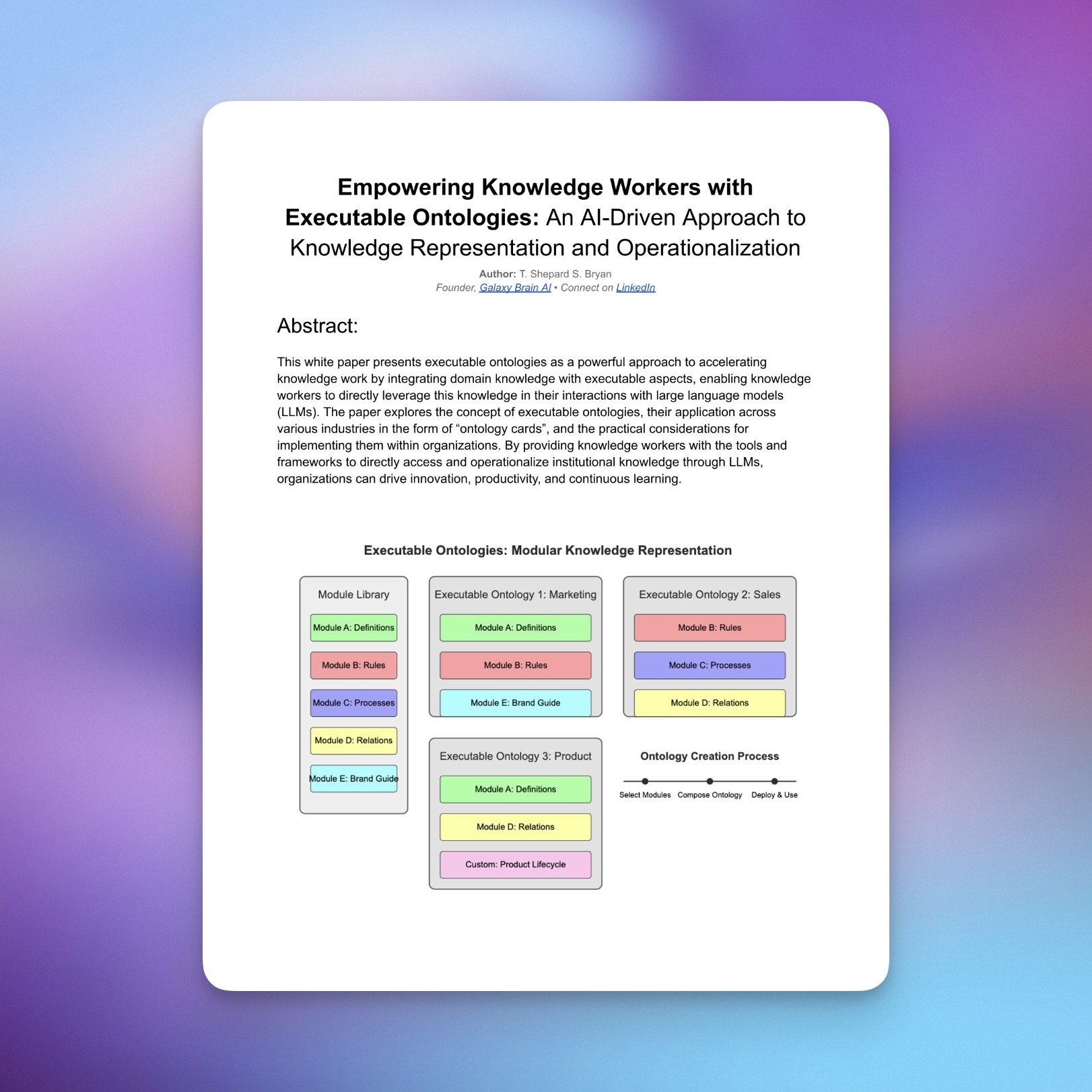 Executable Ontologies: How to Empower Expert Knowledge Workers with AI Language Models