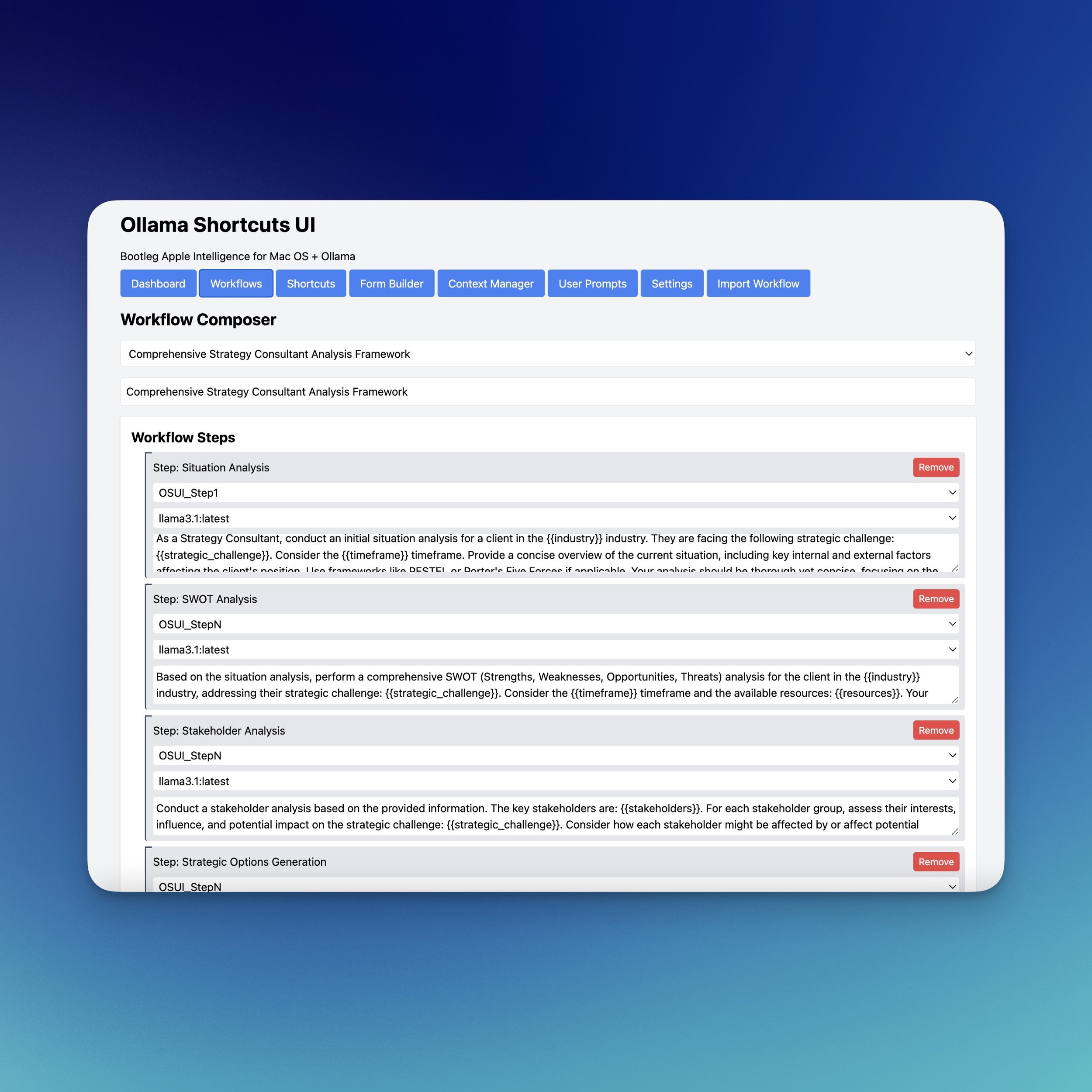 Introducing Ollama Shortcuts UI (OSUI) for Local AI Workflows on Macbook Pro