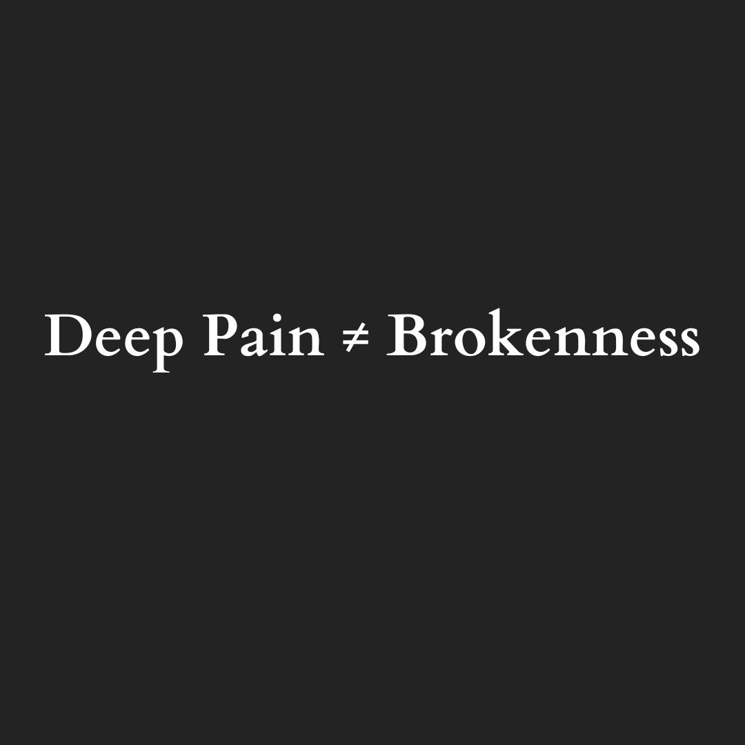 When I am in psychological pain, I still feel the urge to say &ldquo;I&rsquo;m broken.&rdquo; I remind myself that the metaphor does us no favors. It pairs too closely with &ldquo;what&rsquo;s wrong with me?&rdquo; and &ldquo;I&rsquo;m weak,&rdquo; a