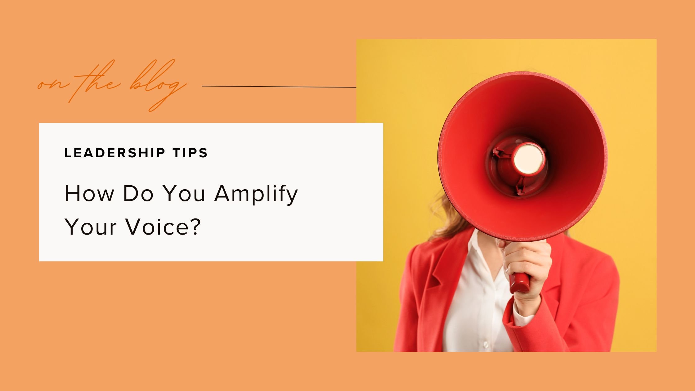 How Do You Amplify Your Voice?