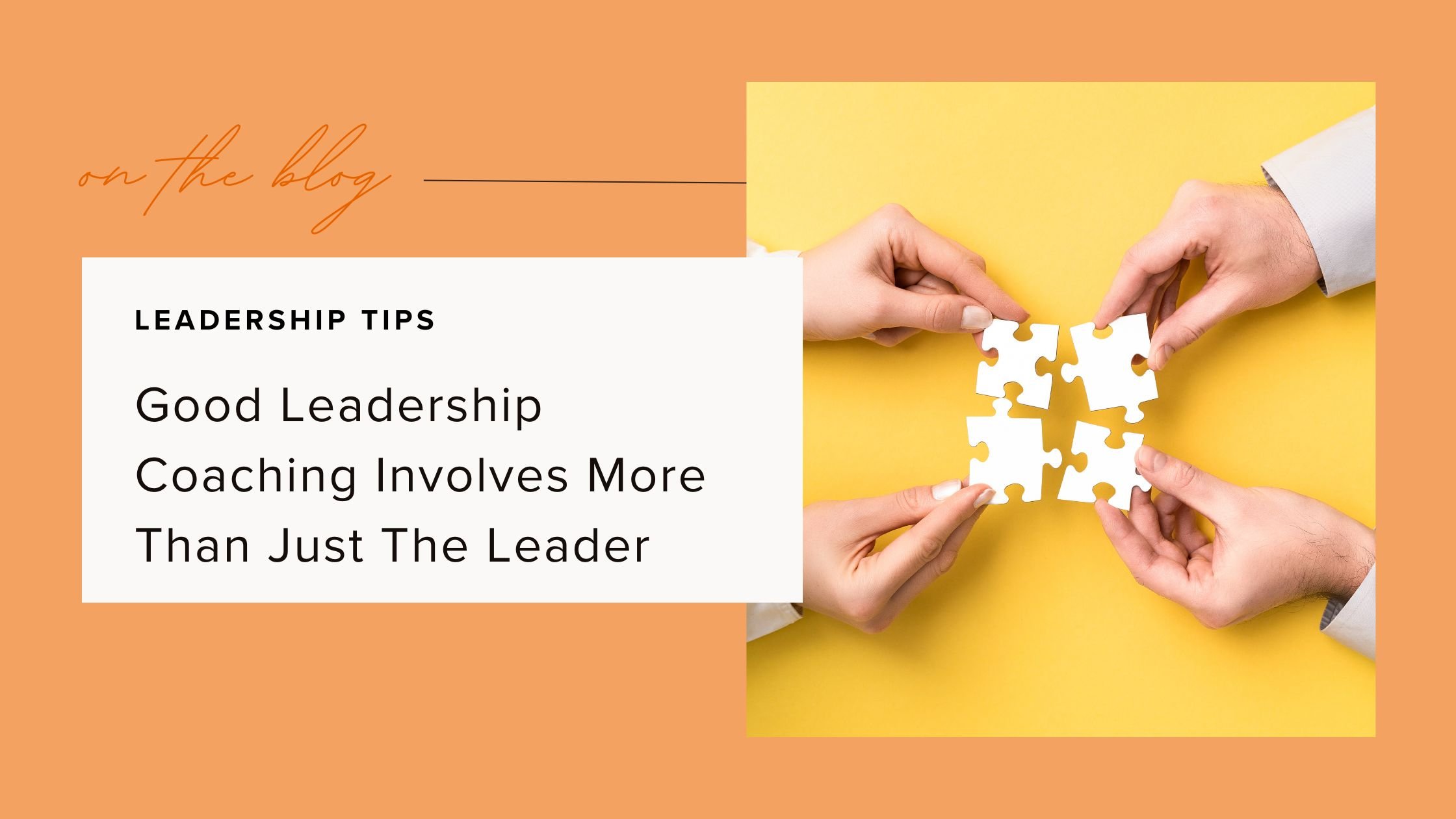 Good Leadership Coaching Involves More Than Just The Leader