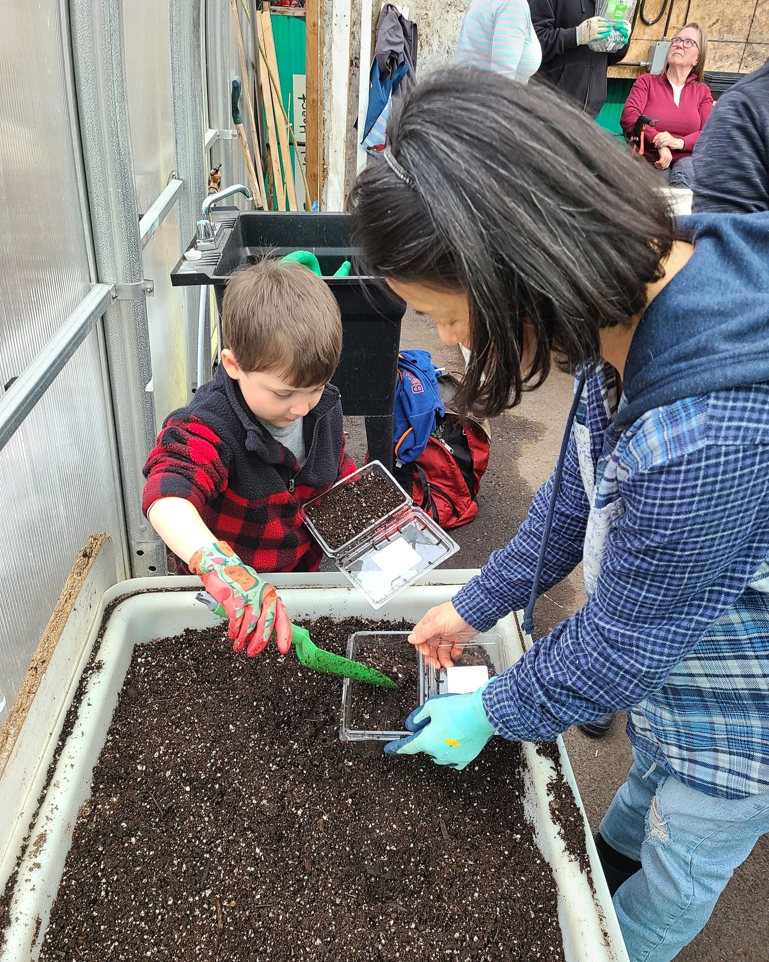 We had a great turnout at this weekend's Seed Starting workshop at the IHMS greenhouse! Workshop facilitator Megan shared all about the different types of tomatoes, how to care for the different varieties, fertilizing, transplanting, and hardening of