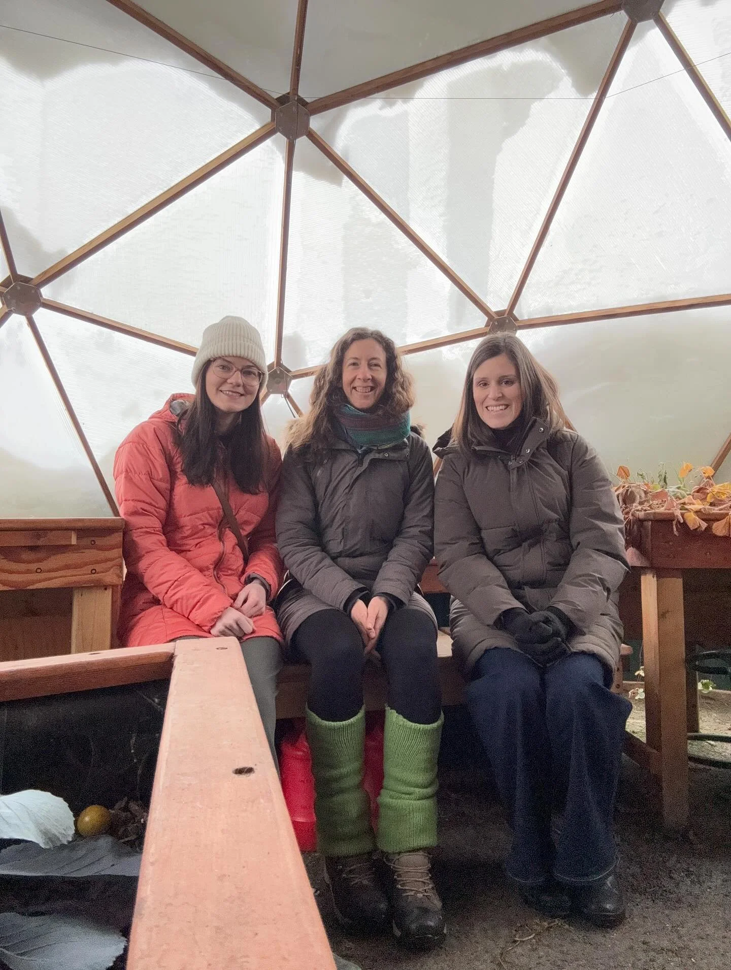 We&rsquo;re always excited to show people our growing dome, even in the quiet season without all the greenery!

Today we welcomed Sarah Croft and Gillian Morrissey of the Centre for Social Enterprise at Memorial University. 

They supported us a coup