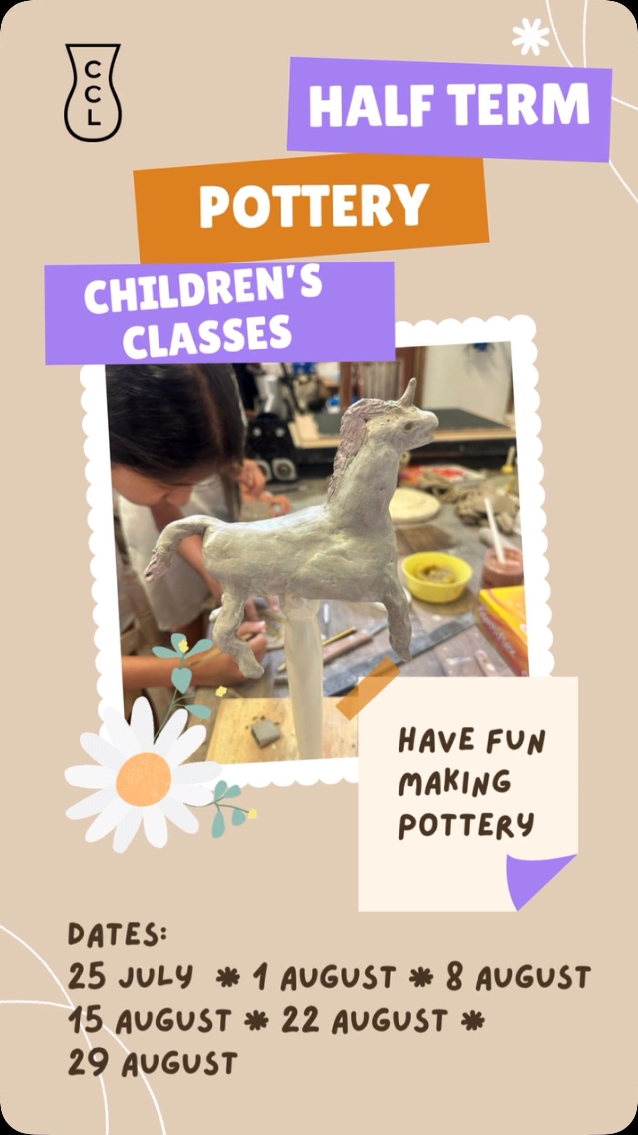Get Creative This Half Term!
Looking for fun, hands-on activities for your child during the school break? Join our Children’s Half Term Ceramics Classes in London! Kids will explore their imagination, learn pottery skills, and create their own