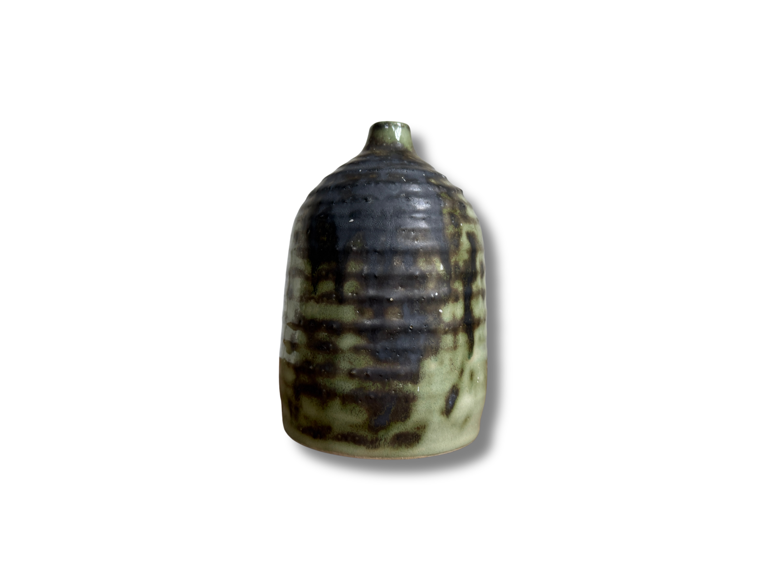 Black and Green Bud Vase