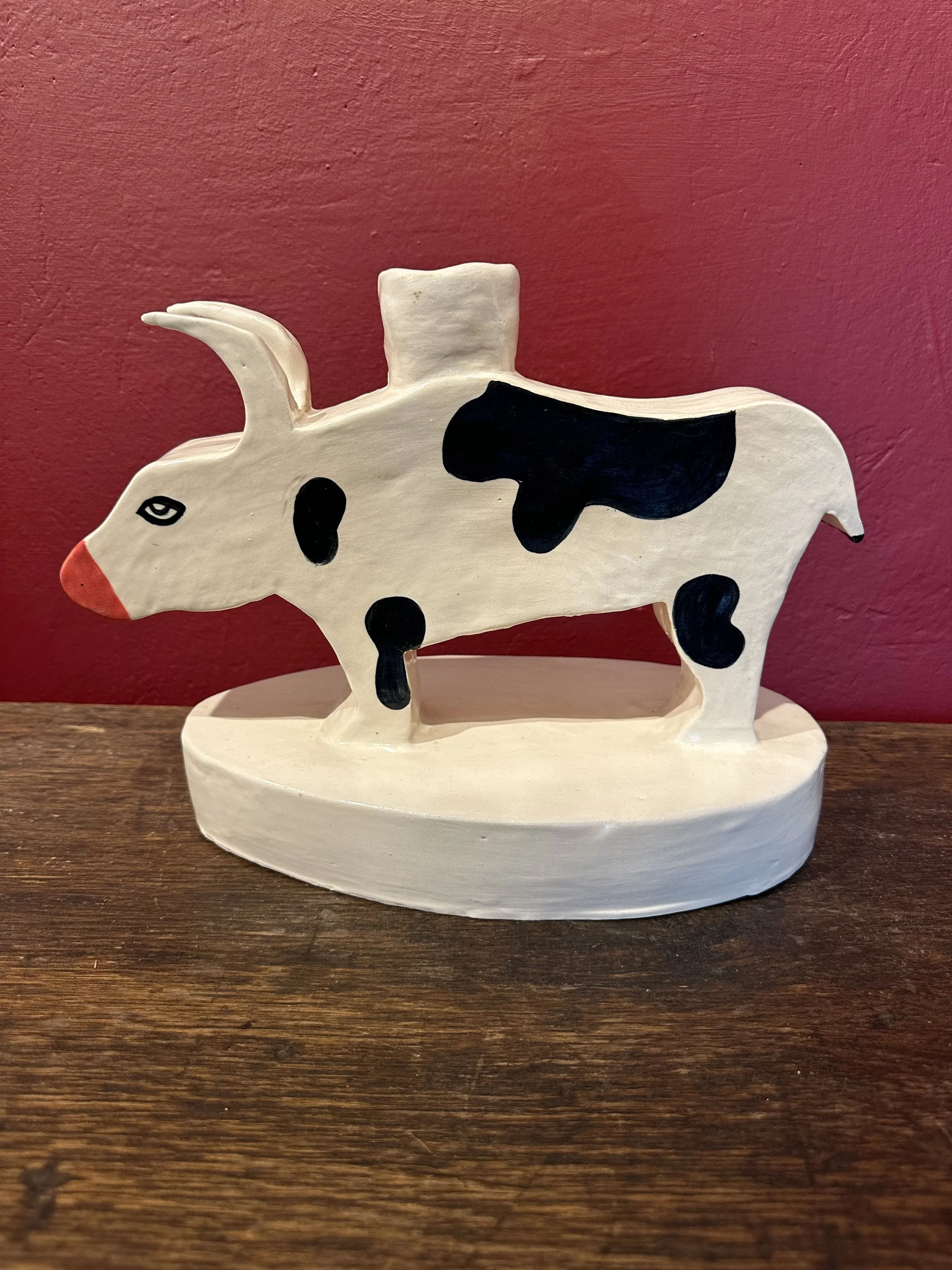 Slip cast Ceramic Cow