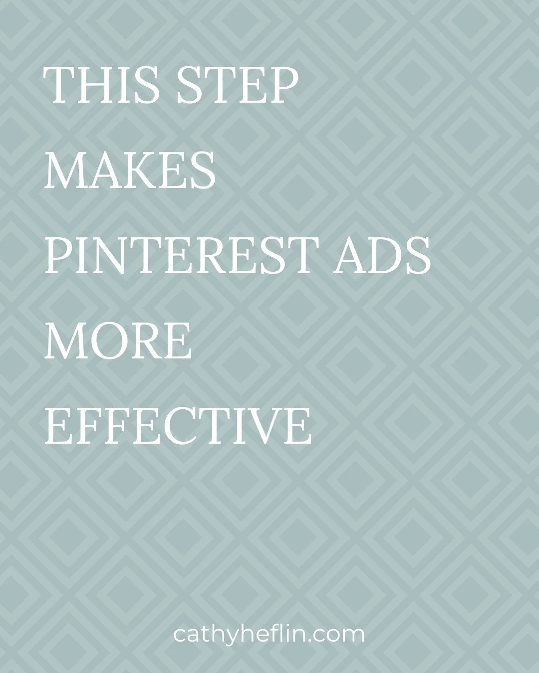 Before you spend money on ads, Pinterest needs to understand your content. That clarity comes from optimized SEO, consistent keywords, well-structured boards, and pins that are performing organically.

Ads don&rsquo;t fix confusion, they amplify what