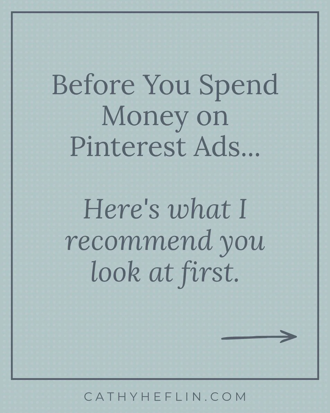Pinterest Ads can be a great way to give your marketing efforts an extra boost.

But running ads isn't just about choosing a budget, creating a Pin, and hitting publish.

You need to think about what you're promoting, where you're sending people, and