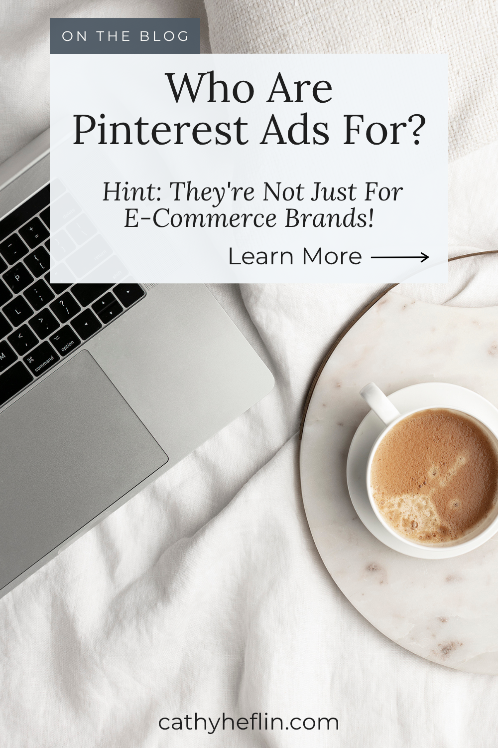 Desktop flat lay with cup of coffee.  Test about Who Are Pinterest Ads For.