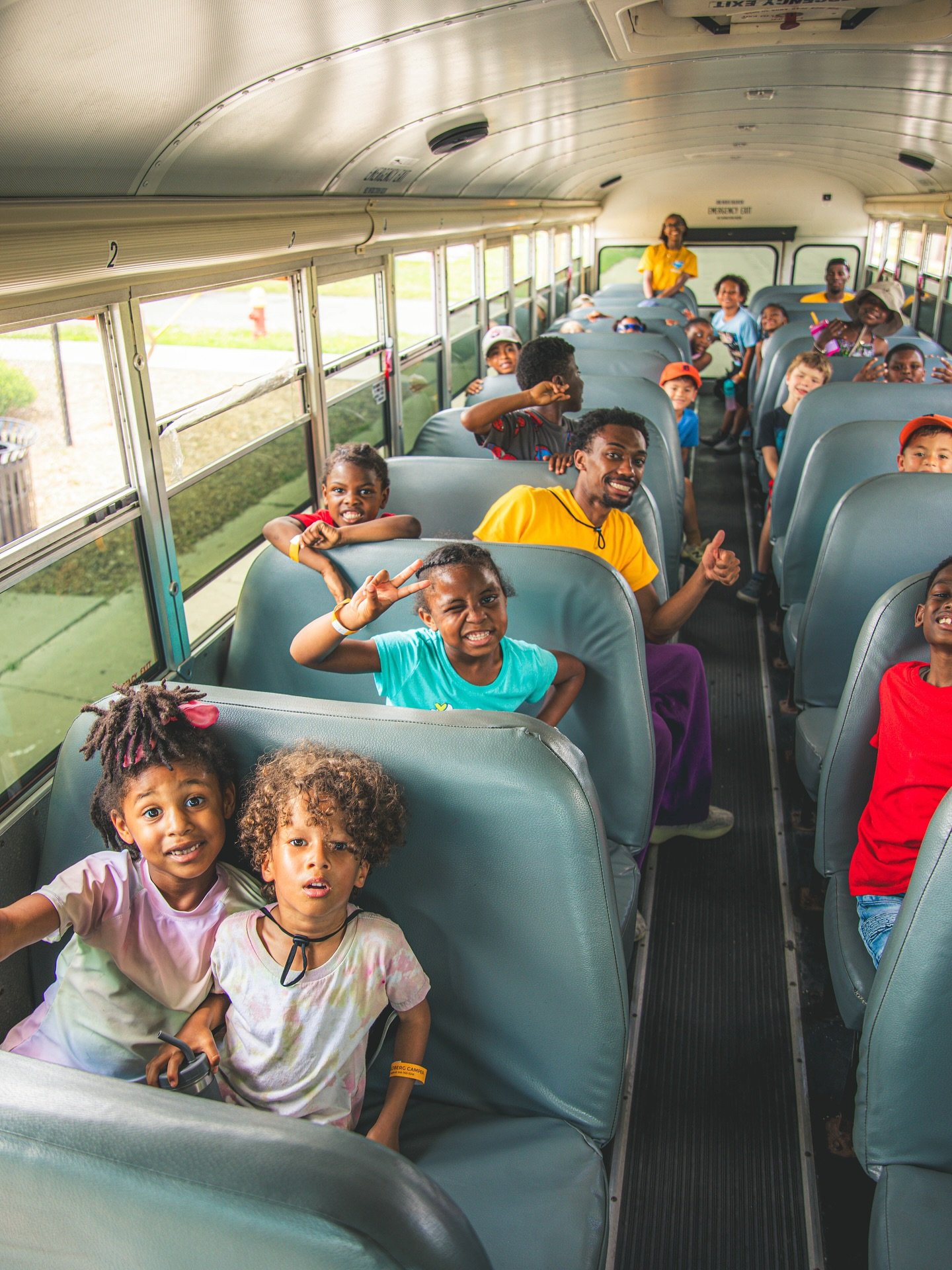 Not one, but two magic school buses were needed today! 

We started the day with a field hockey clinic thanks to our play partners at Great Lakes Regional Field Hockey and concluded the day with a field trip to a local indoor bounce house and arcade!