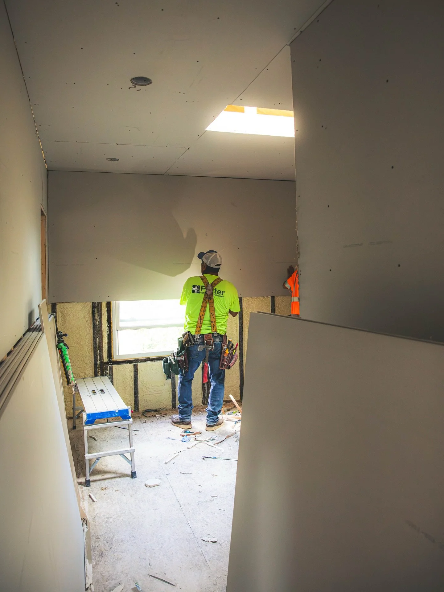 This really might be our first project that feels bigger after drywall!

Can you guess what room this is in?!
.
.
.
#nwgoldbergcares #drywall #detroit #nwgc #community #nwgc #rehab #singlefamilyhouse