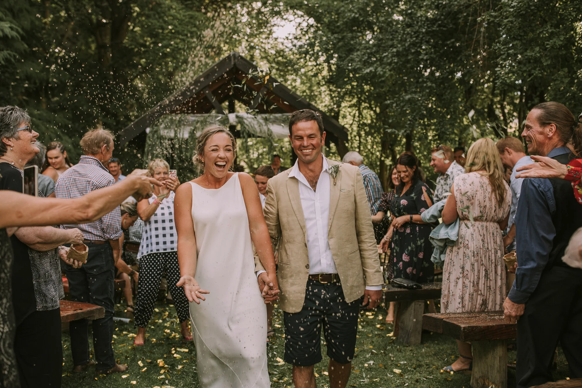 The newly married Mr &amp; Mrs Scurr.