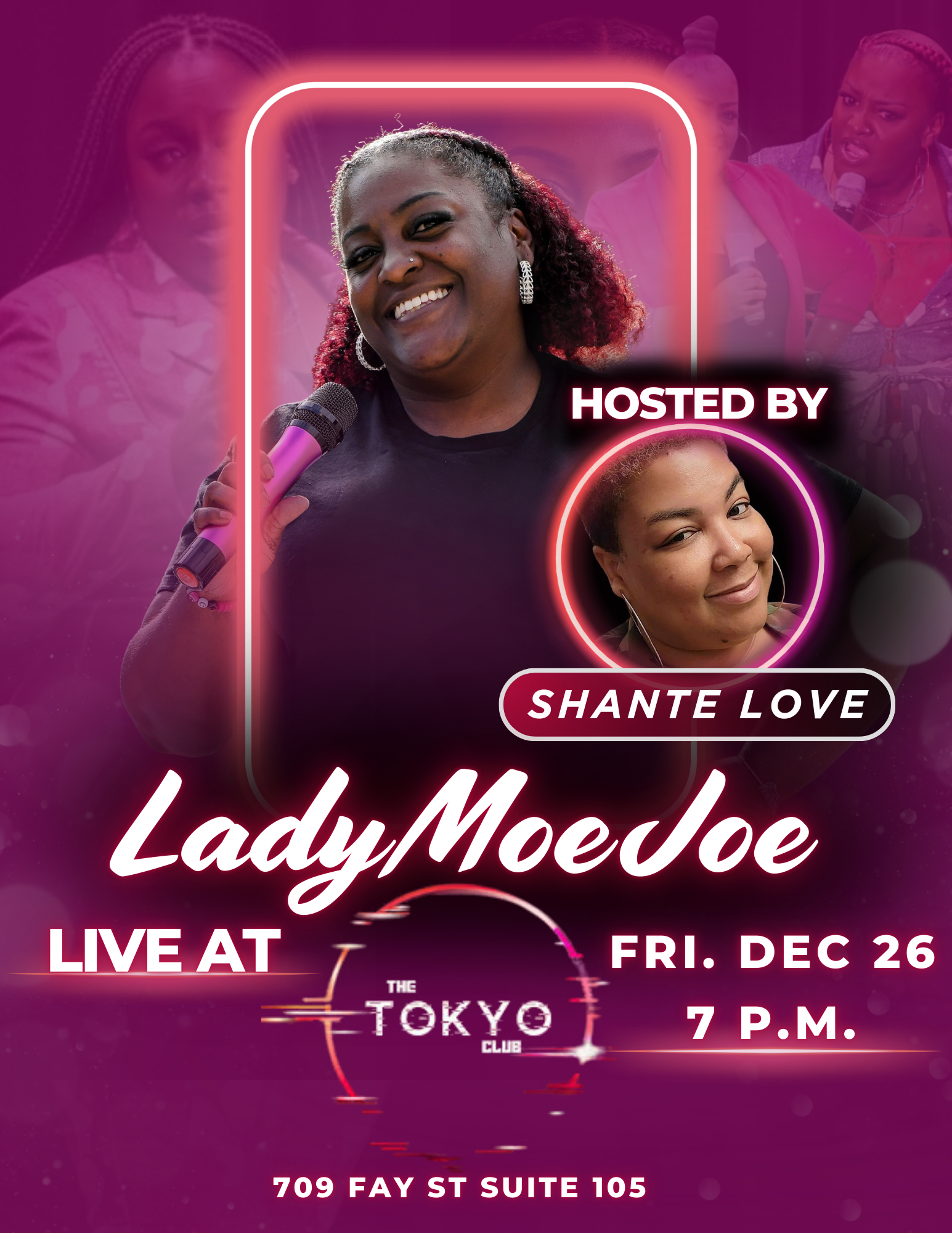 Live Comedy At The Tokyo Club! - Ladymoejoe