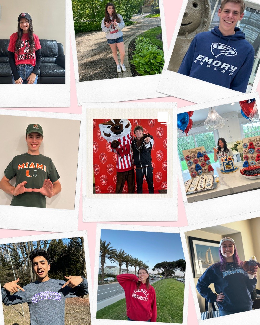 Check out where some of our amazing students are heading next! 🎓 They're proudly representing their new colleges as they embark on their exciting journeys. We couldn't be happier for each and every one of them! 🌟 #collegebound