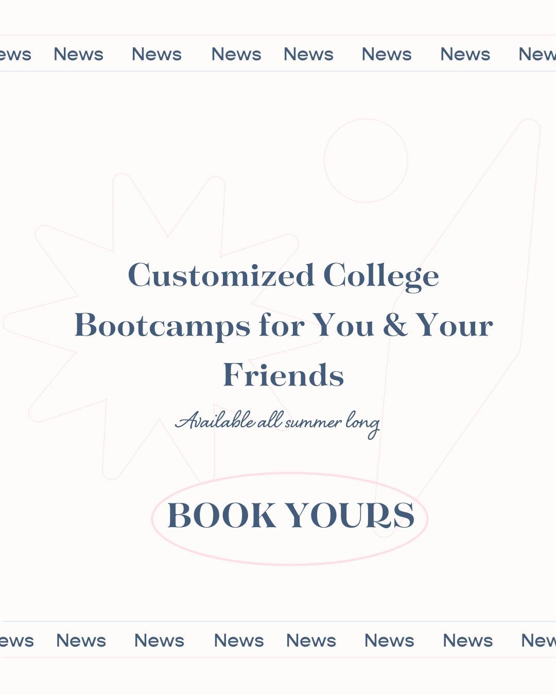 Missed our bootcamp dates? No worries! Gather a group of 5-10 friends, and we'll create a custom college essay and application support bootcamp that fits your schedule. Contact us to get started! 📚✍️ #CollegeReady #CustomizedService