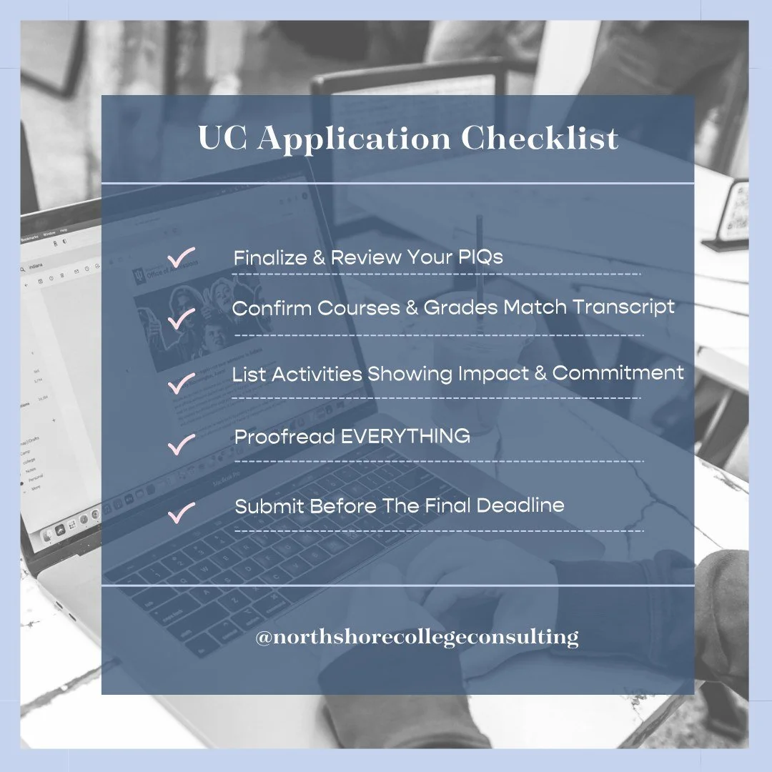 Seniors! Before you submit your UC application, make sure you&rsquo;ve checked off these key tips. 📝

#UCApplication #CaliforniaColleges #CollegeTips