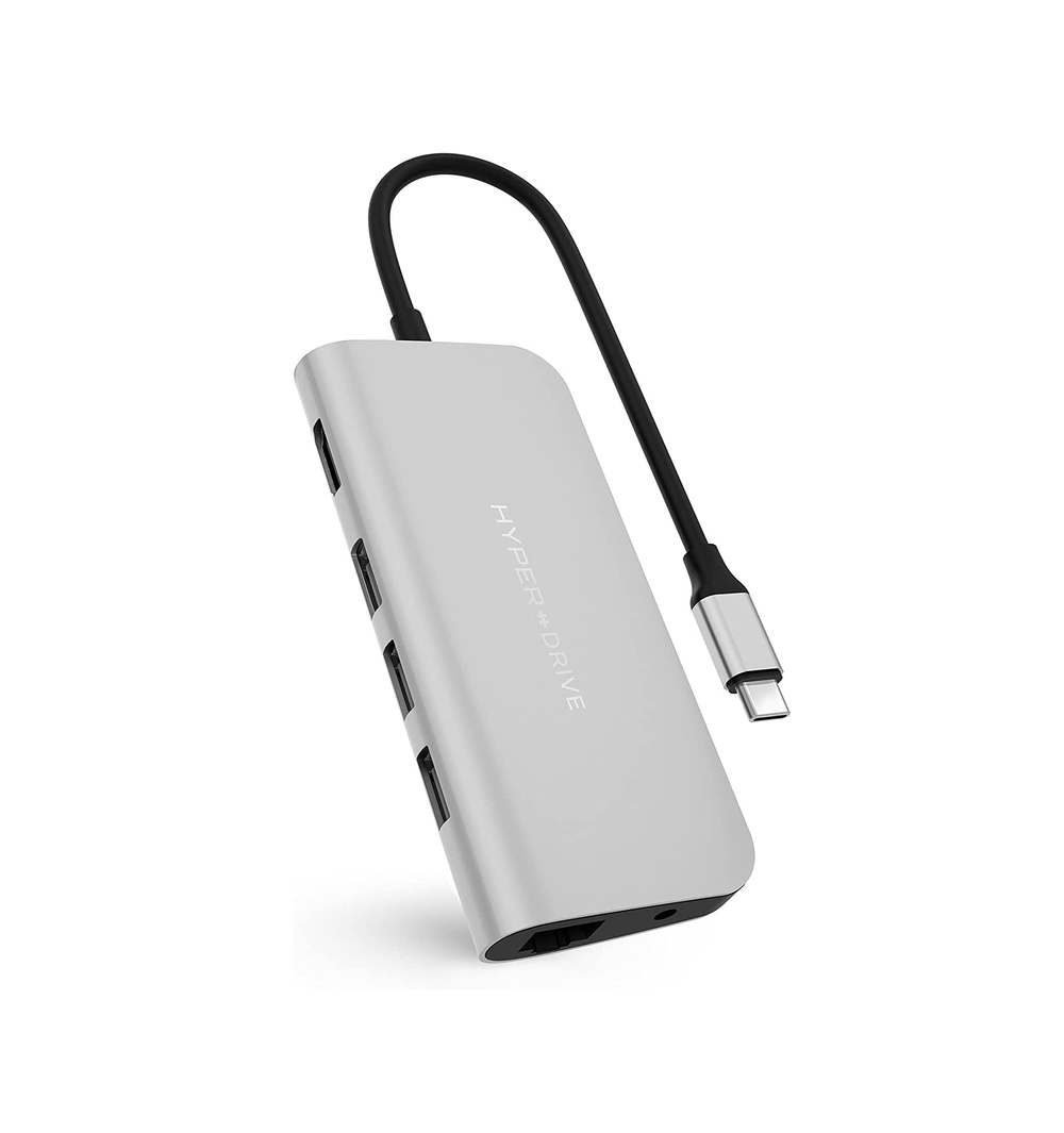 HyperDrive USB-C Hub Adapter for iPad Pro, MacBook Pro/Air, Power USBC Hub - HD30F-GRAY-US — The Open Box