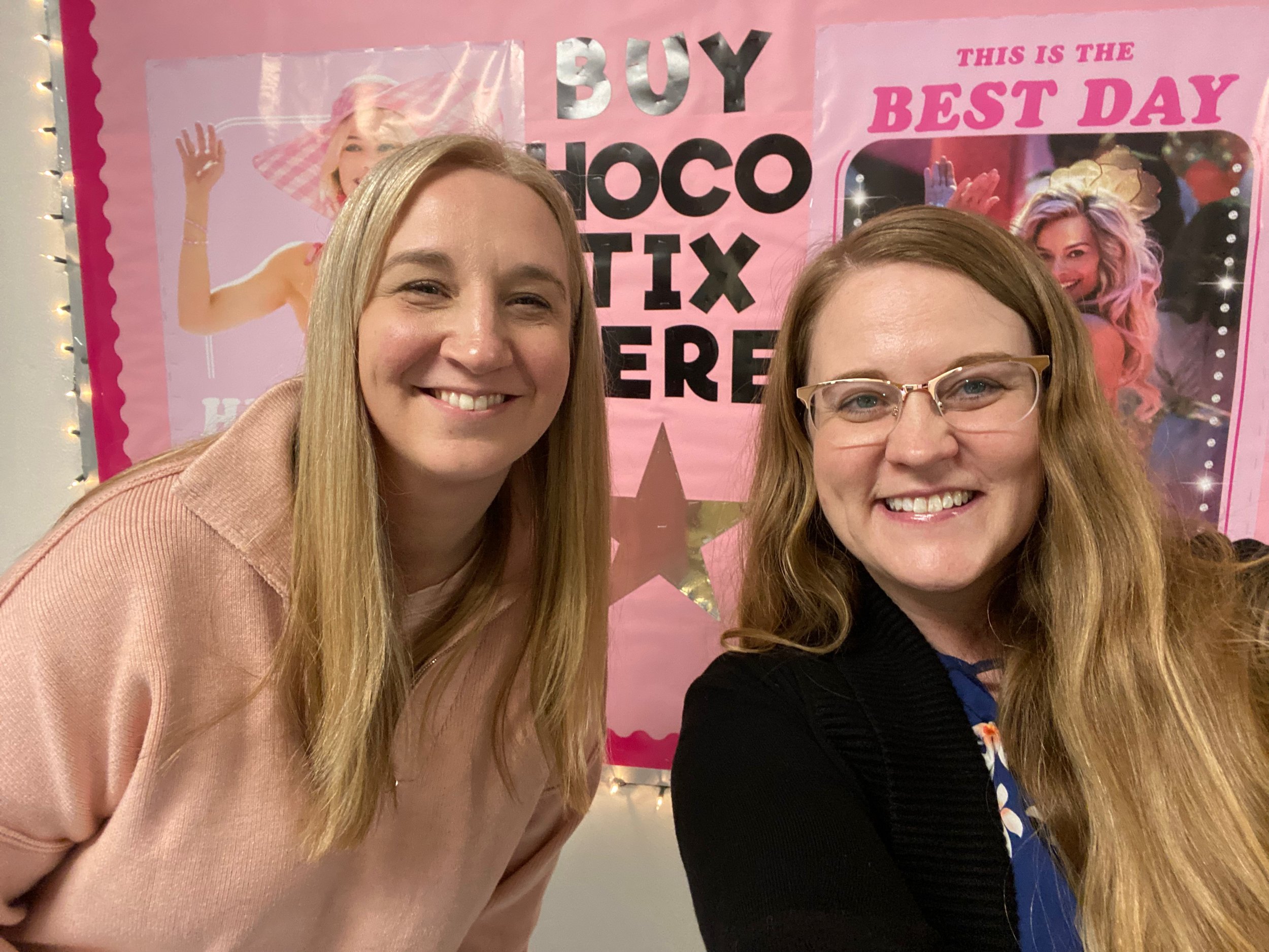 Ashley Carson Cottingham and Tara Romine, principal of South Salem High School