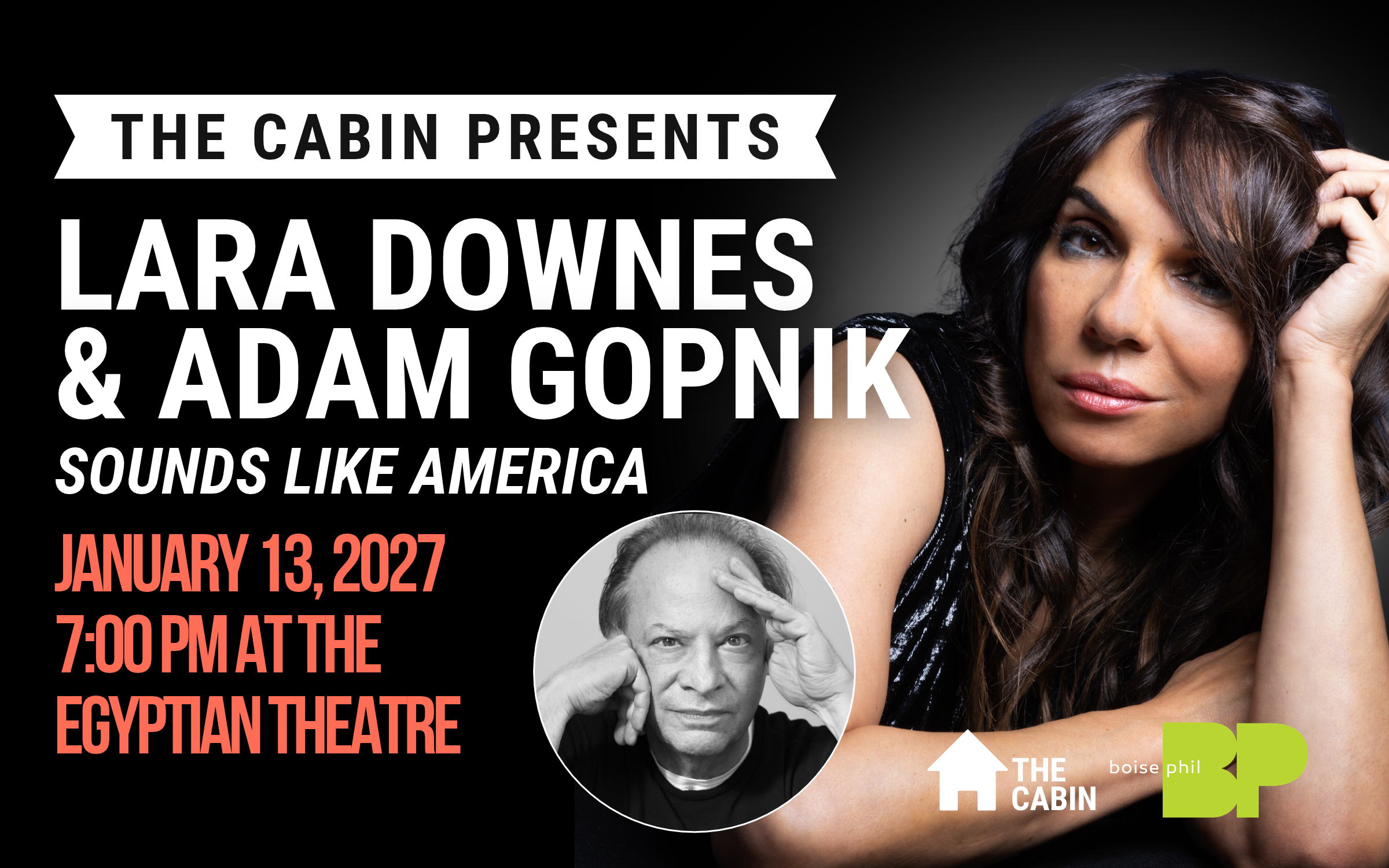 The Cabin Presents x Boise Philharmonic: Lara Downes &amp; Adam Gopnik