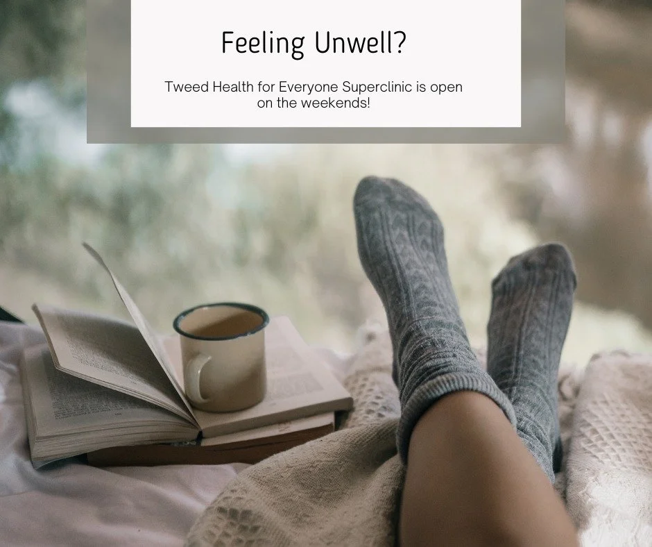 🙋&zwj;♀️ Finding it hard to fit a GP appointment into your weekday schedule?

The Tweed Health for Everyone Superclinic is open weekends from 8am&ndash;1pm with GP appointments available. Perfect for those juggling work, school, family or busy weekd