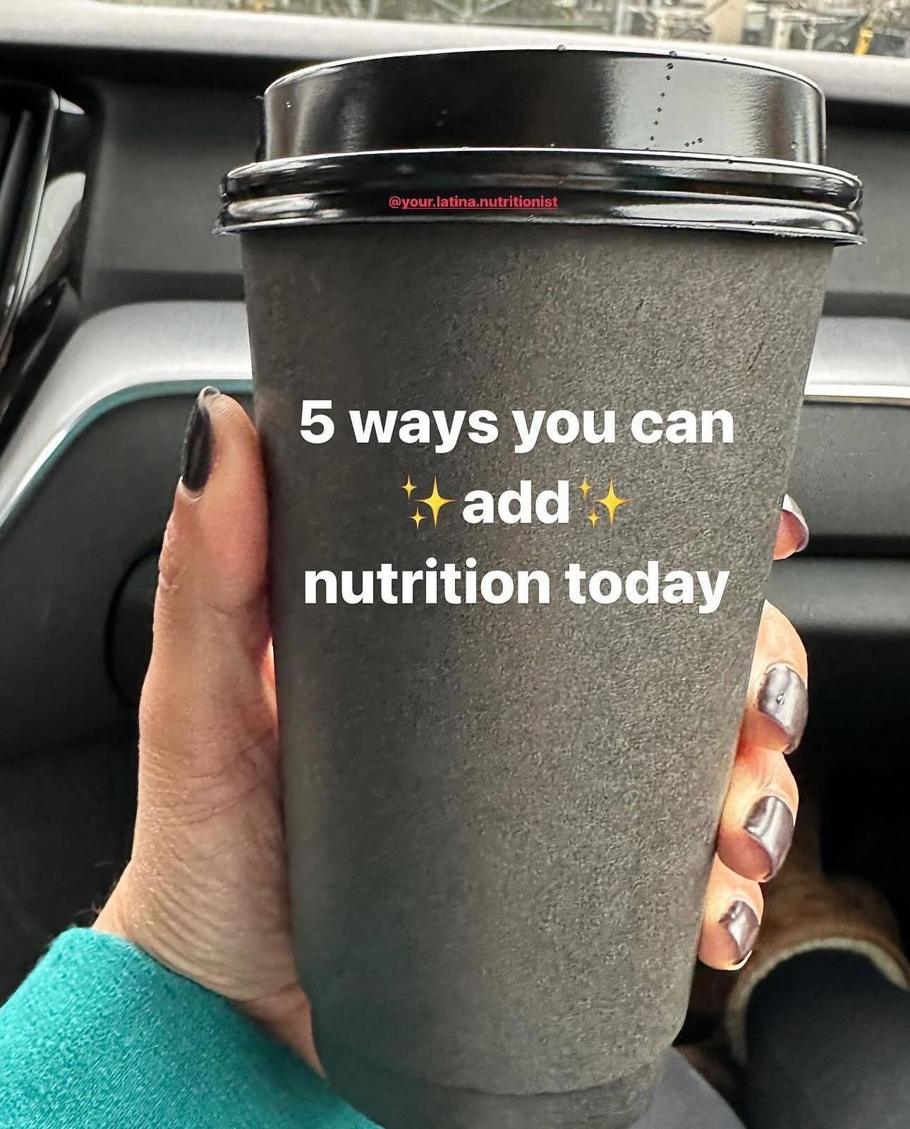 How will you ✨add✨ nutrition to your day today? Not sure how?! You can always check out @the_latina_nutrition_library &amp; we can help 🫶🏽