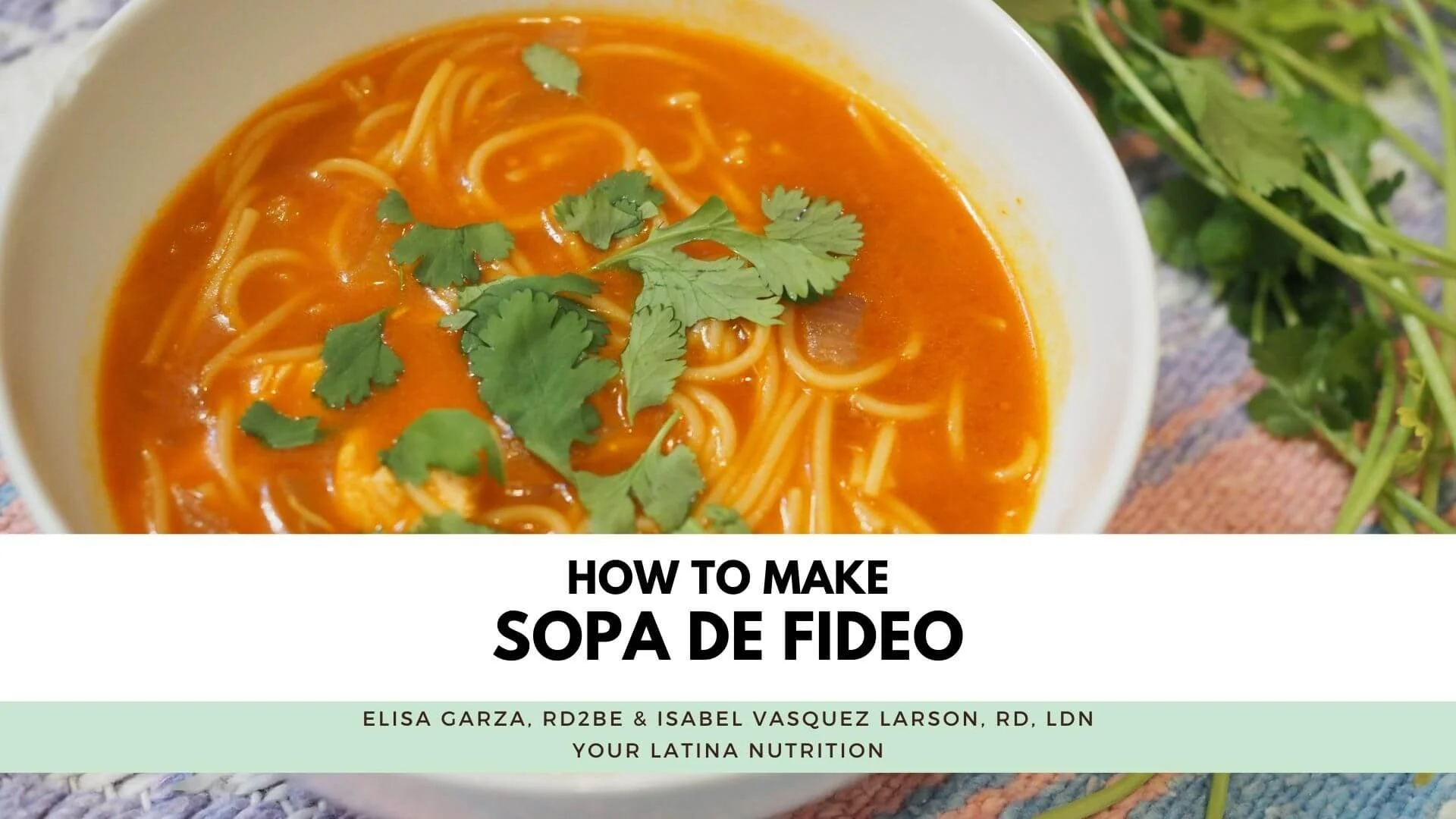 Sopa de Fideo Recipe