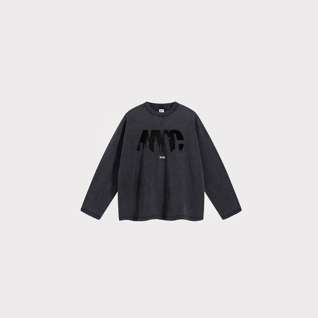 SKYLINE LONG SLEEVE - CHARCOAL