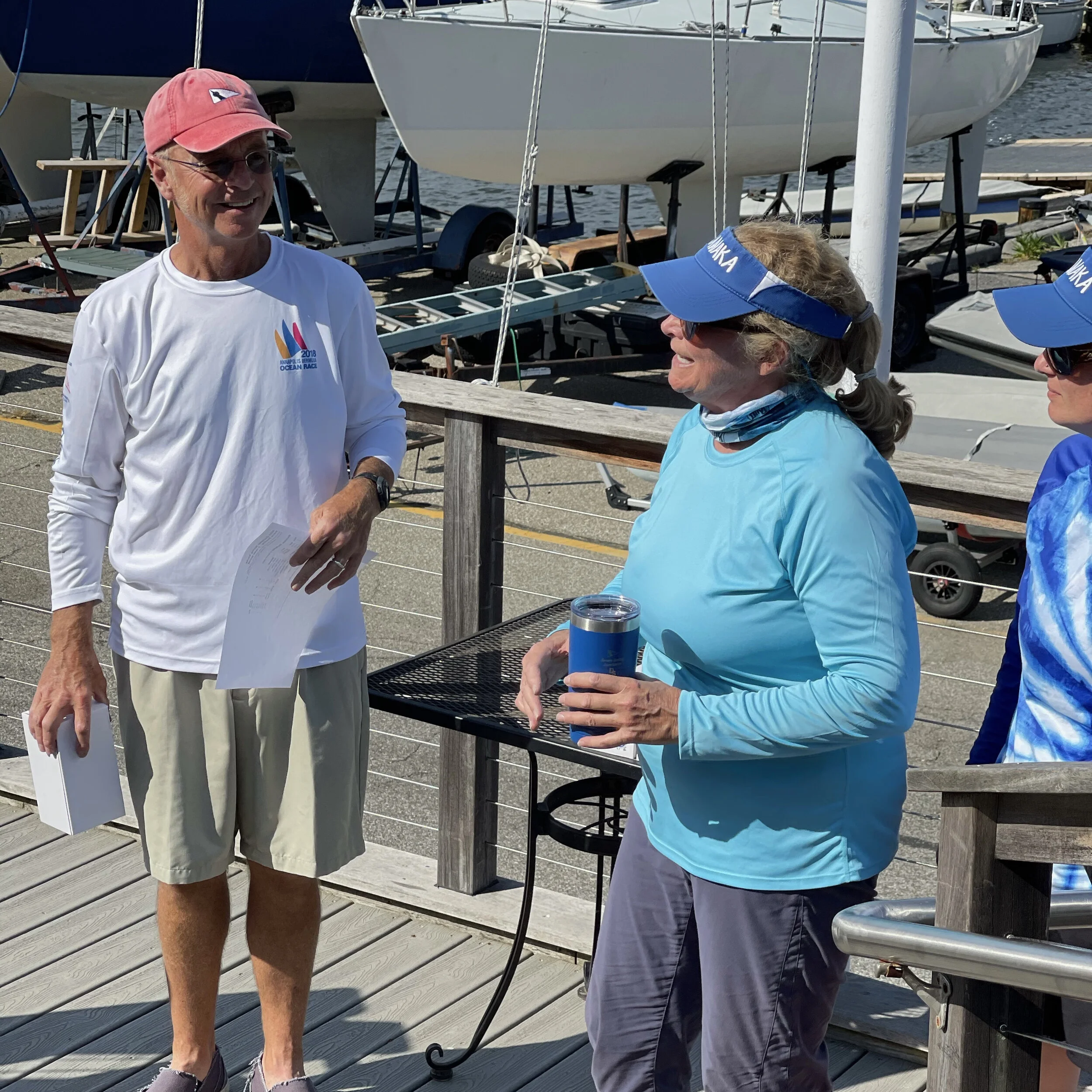 Robin Richards and her Crew Cathee Lee winners of Spring Series