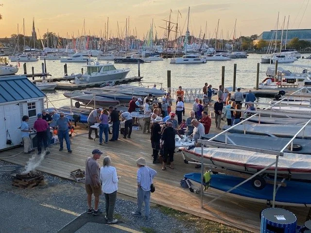 The new party venue at SSA.  Taking advantage of a beautiful fall afternoon. Photo by Cairn Krafft